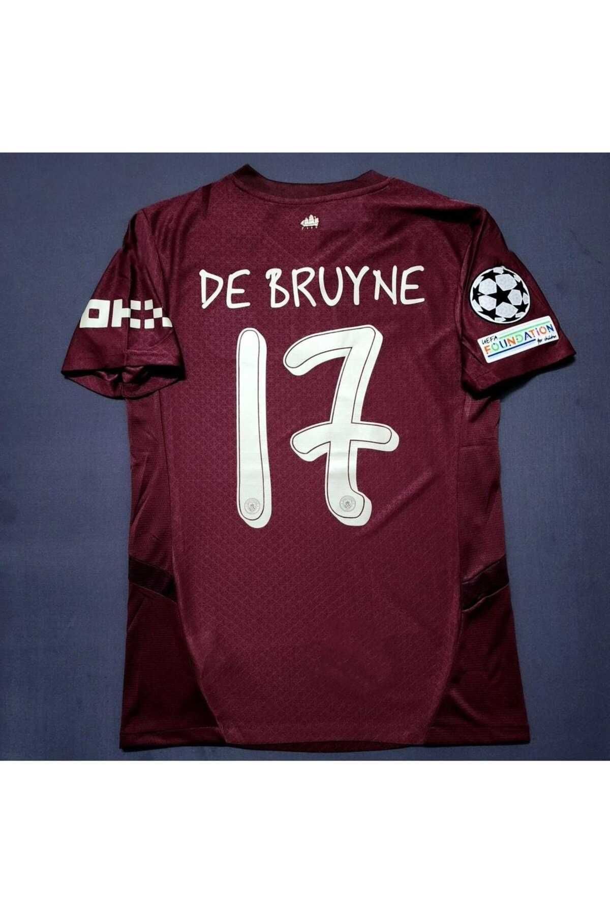 BYSPORTAKUS Kevın De Bruyne 2024/25 Yeni Sezon Alternatif Forması (BORDO)