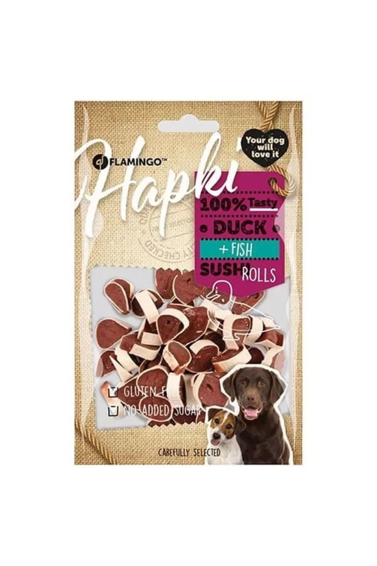 Flamingo Glutensiz Ördek ve Balıklı Köpek Ödülü 85 Gr