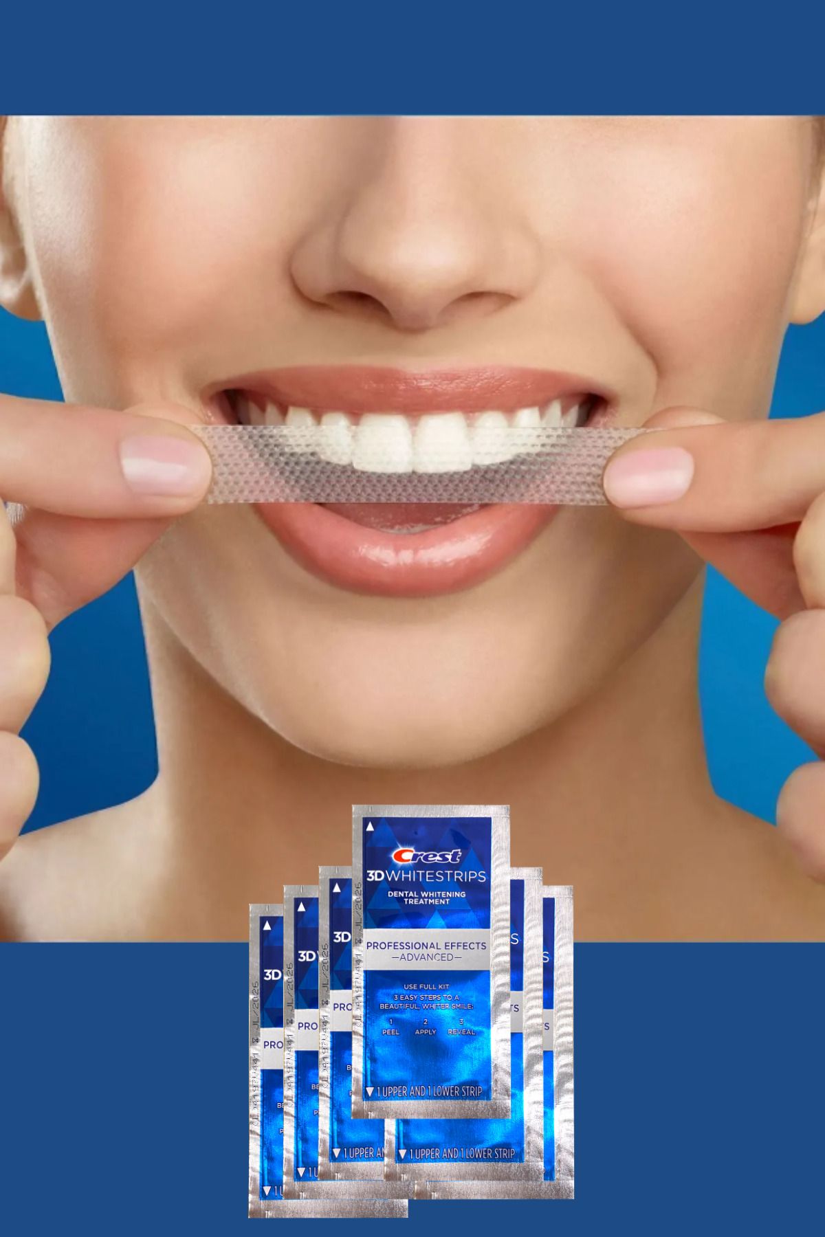 CREST-3D Whitestrips Professional Effects Advanced (6 Pack / 12 Bands) 3