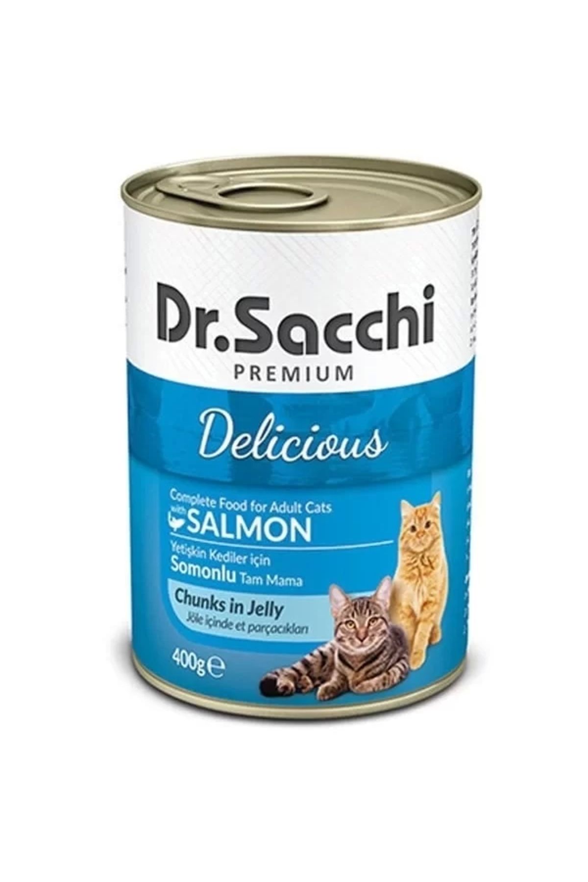 GLIMMERY Dr.Sacchi Somonlu Yetişkin Kedi Konservesi 400 Gr