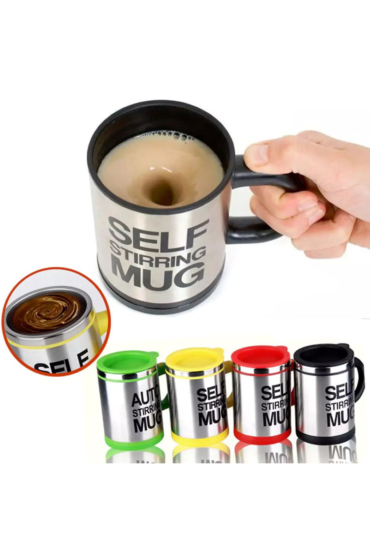 BD DİGİTAL Karıştırıcı Self Mug Kupa Bardak