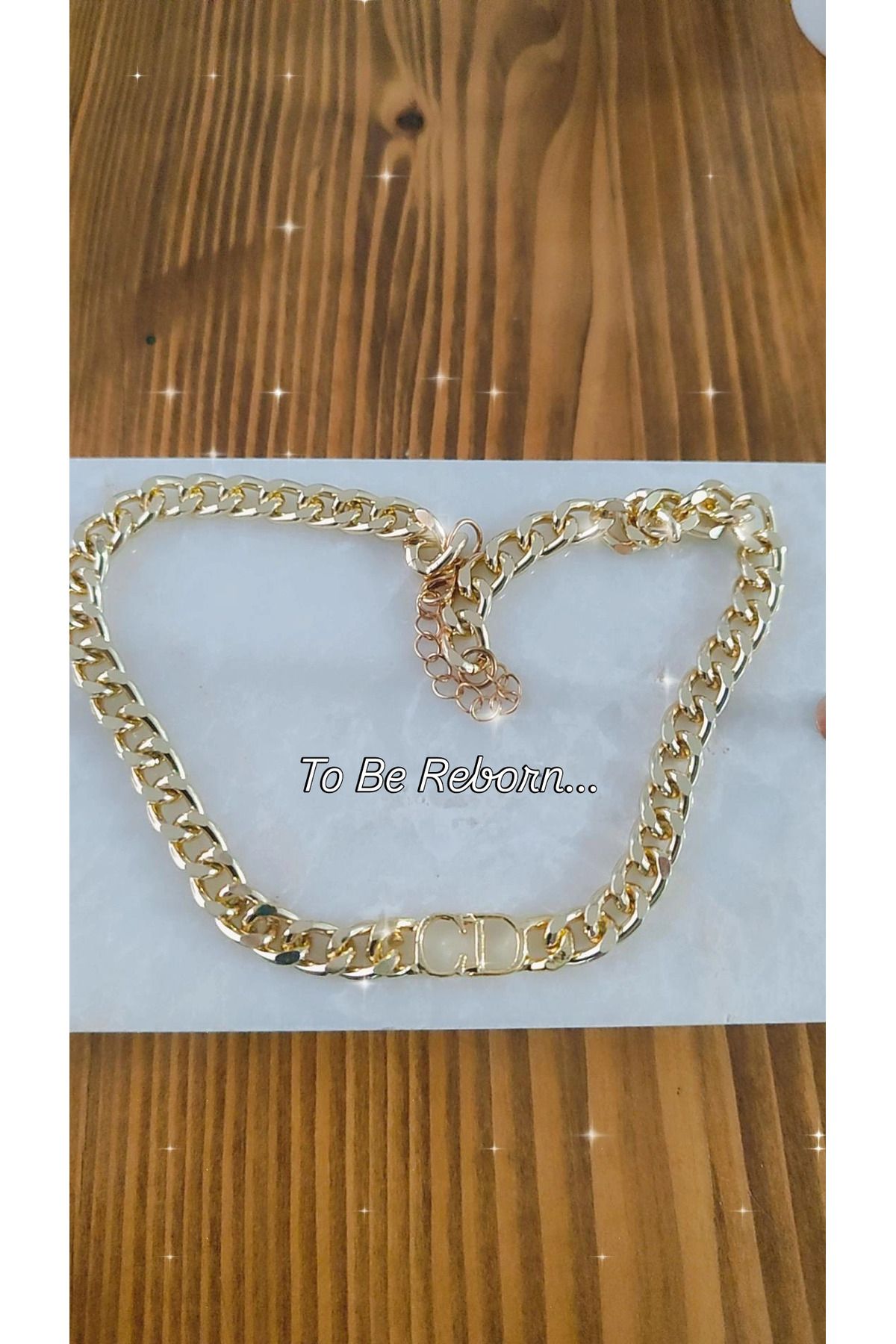 To Be Reborn-Cd Model Special Design - Thick Chain Necklace and Bracelet Set, Favorite Model 6