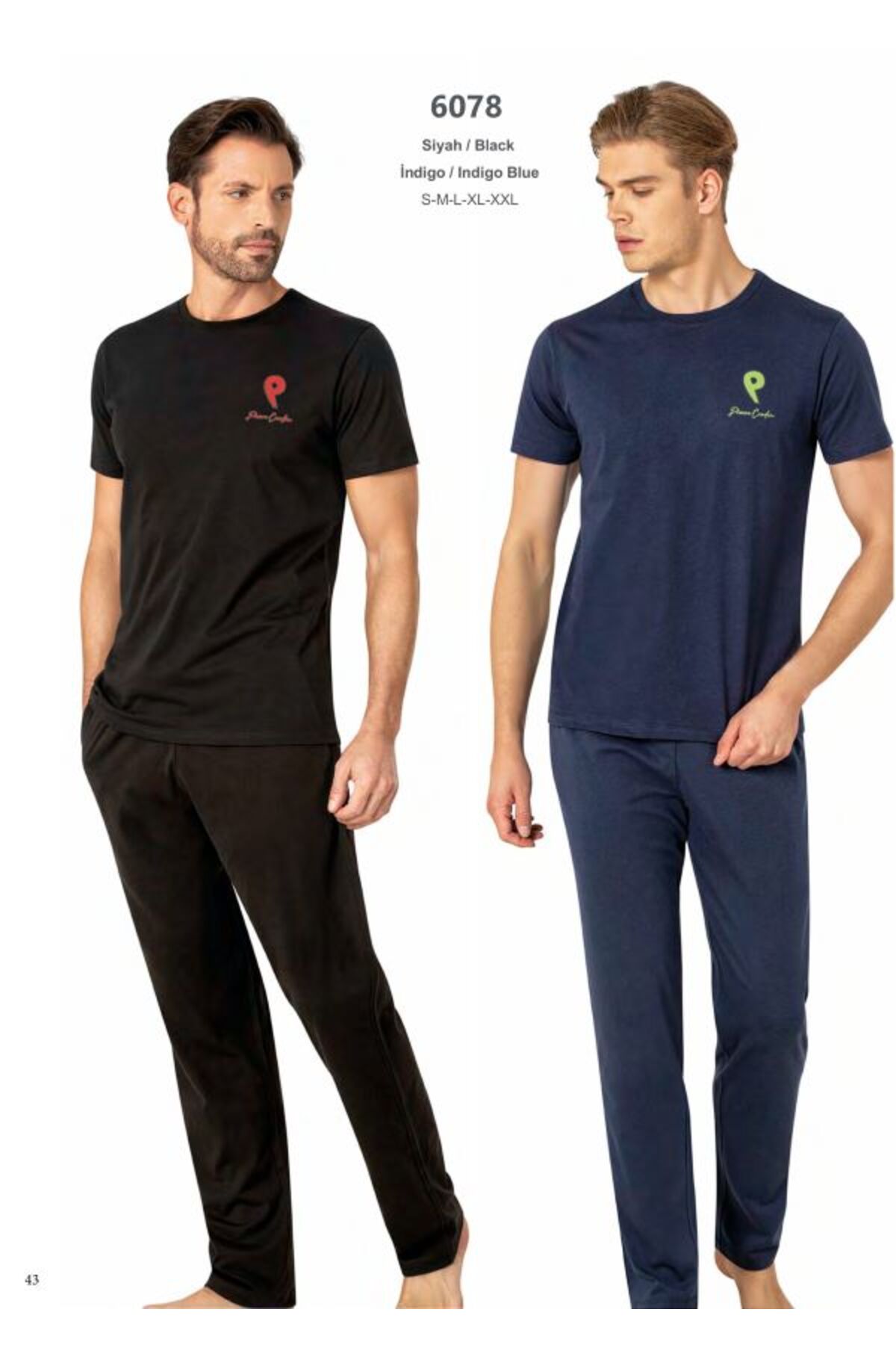 Pierre Cardin Erkek Pamuklu Penye Kısa Kollu Pijama Takımı THCLVR.60.78PC.VR