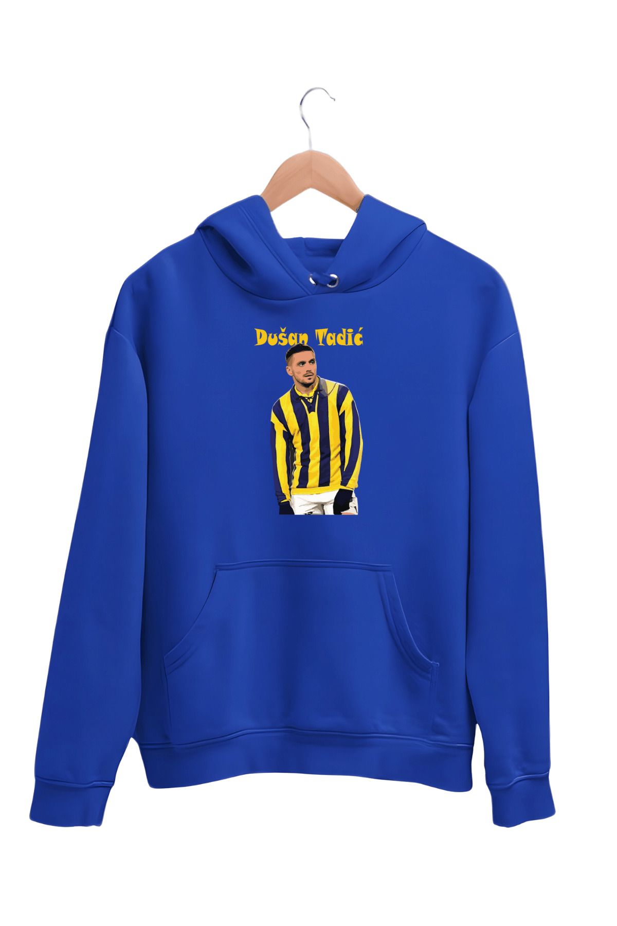 ESTİLİVO Futbol Erkek Sweatshirt Unisex Regular Giyim Oversize Sweat Kapşonlu Hoodie