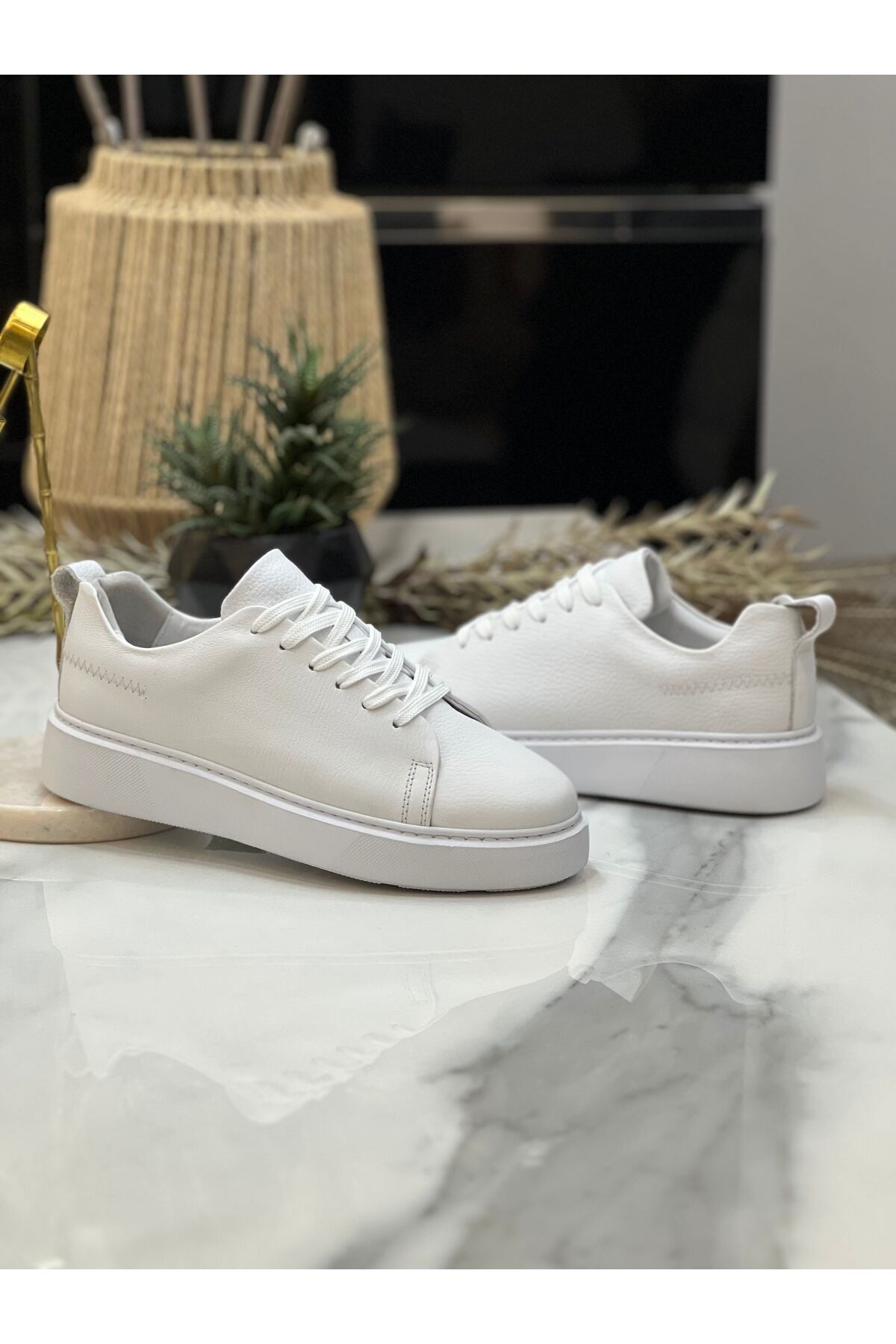 Martini Shoes Easy Hakiki Deri Erkek Sneaker Ayakkabı, Garantili Sneaker, Günlük Ayakkabı, Spor Ayakkabı