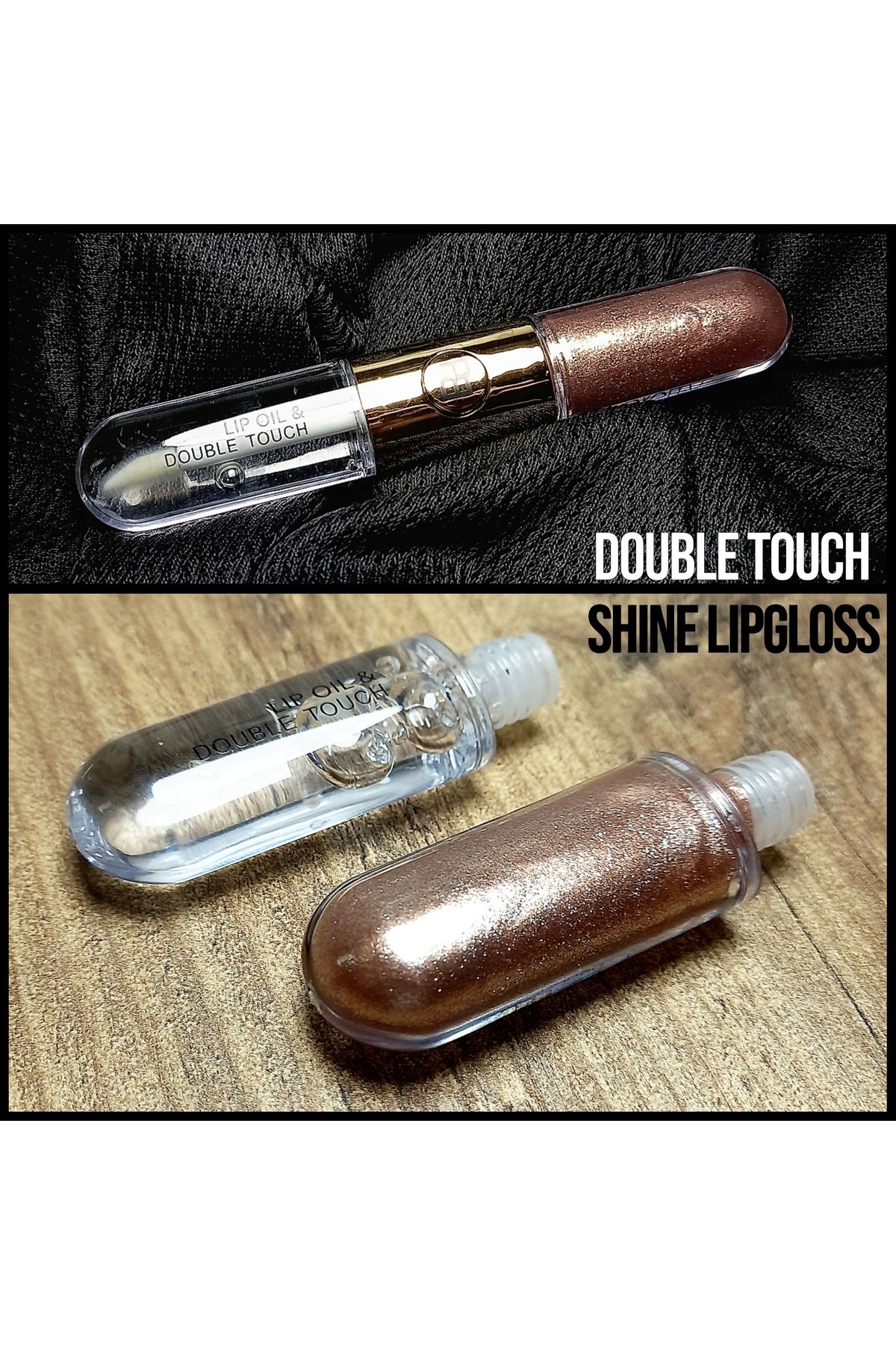 PRO 10 PRO ON Duo Double Touch Shine Lipgloss Duo Çift Taraflı Dudak Parlatıcı Kalıcı Ruj