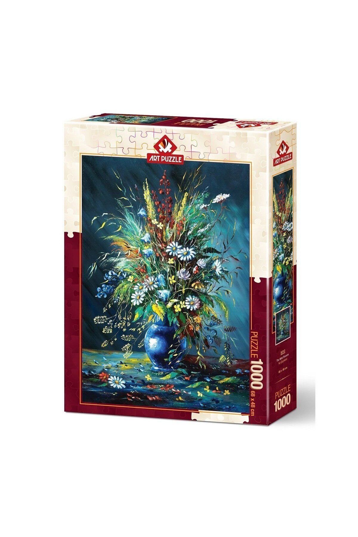 TimeStart 5212 Art Puzzle, Kır Çiçekleri 1000 Parça Puzzle