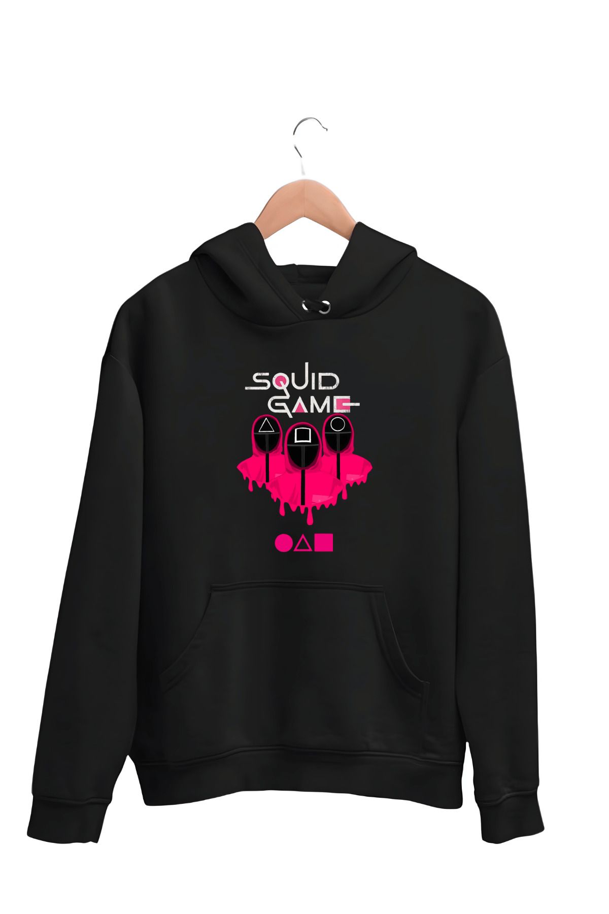 ESTİLİVO Squid Game Erkek Sweatshirt Unisex Regular Giyim Oversize Sweat Kapşonlu Hoodie