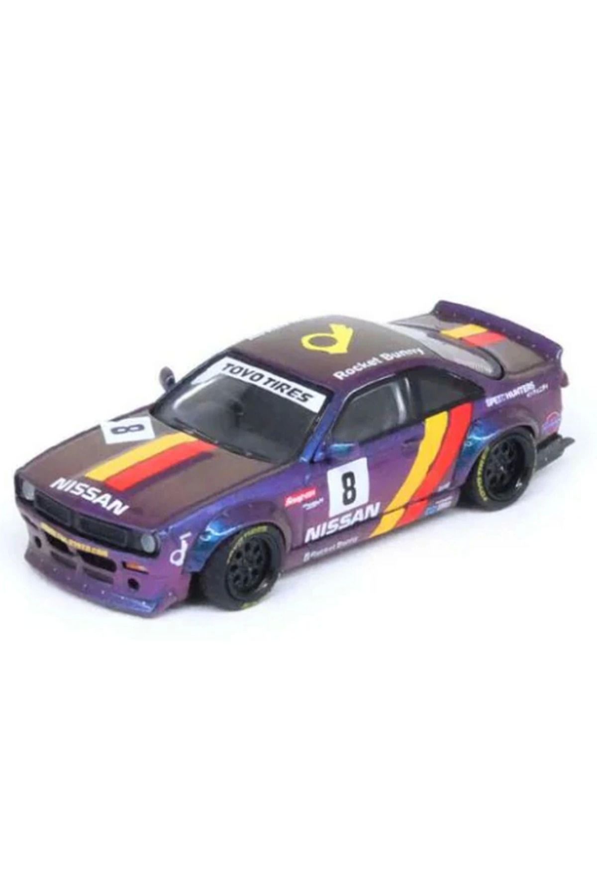 estevia Yeni Estevia Urny  1/64 Nissan Silvia S14 Boss Rocket Bunny Purple Company