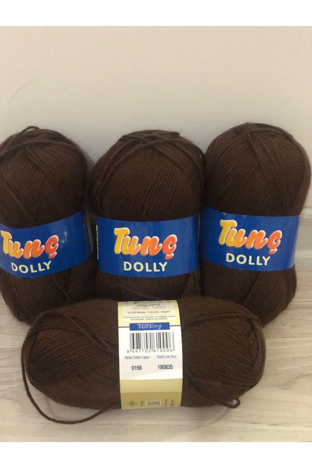 Tunç Dolly 4 ADET patiklik ip 0156 100 gram