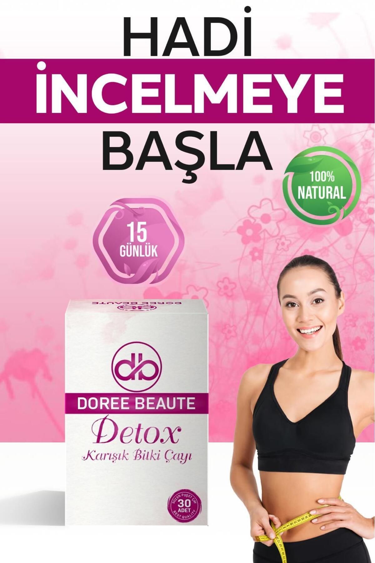 DOREE BEAUTE kinoa detox kilo vermeye zayıflamax yardımcı iştah kapatıcı özel karışımlı bitkisel çay