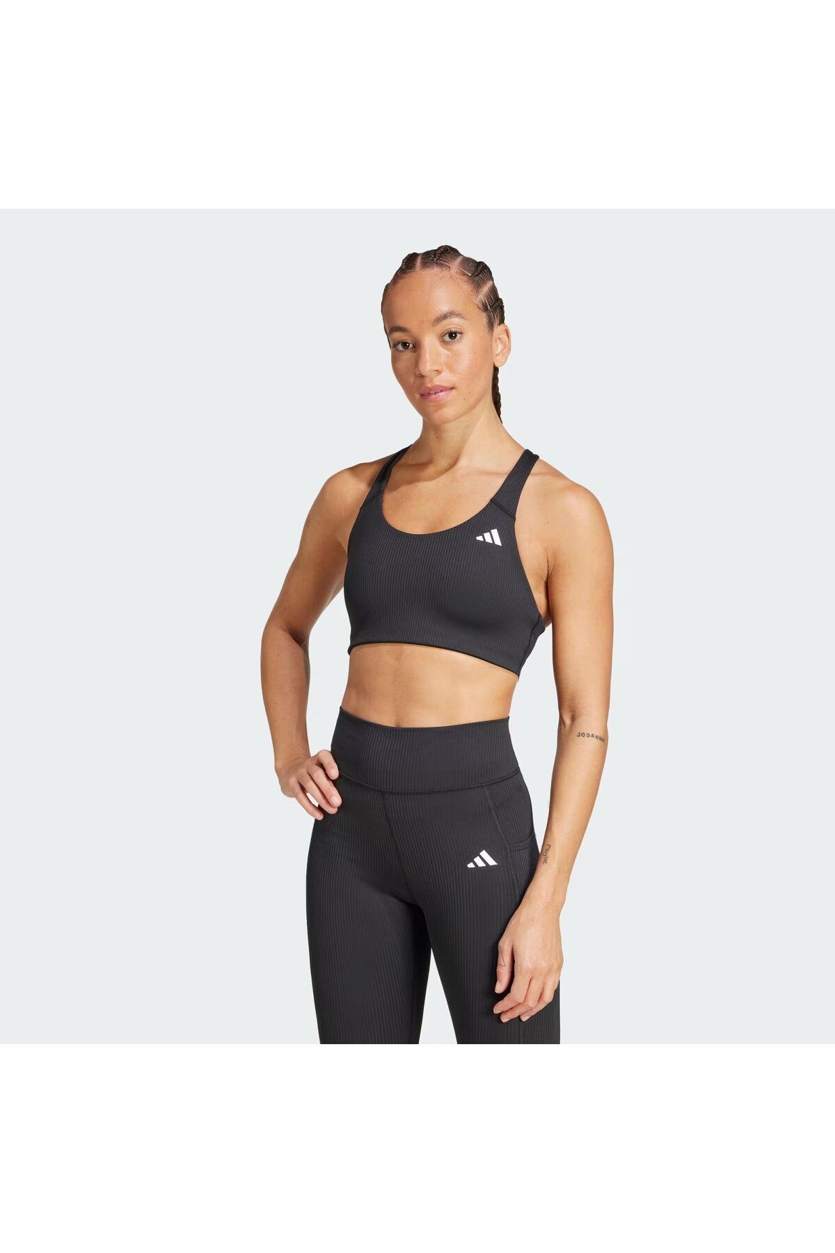 adidas Powerimpackt Rib Medium Support Training Kadın Büstiyer