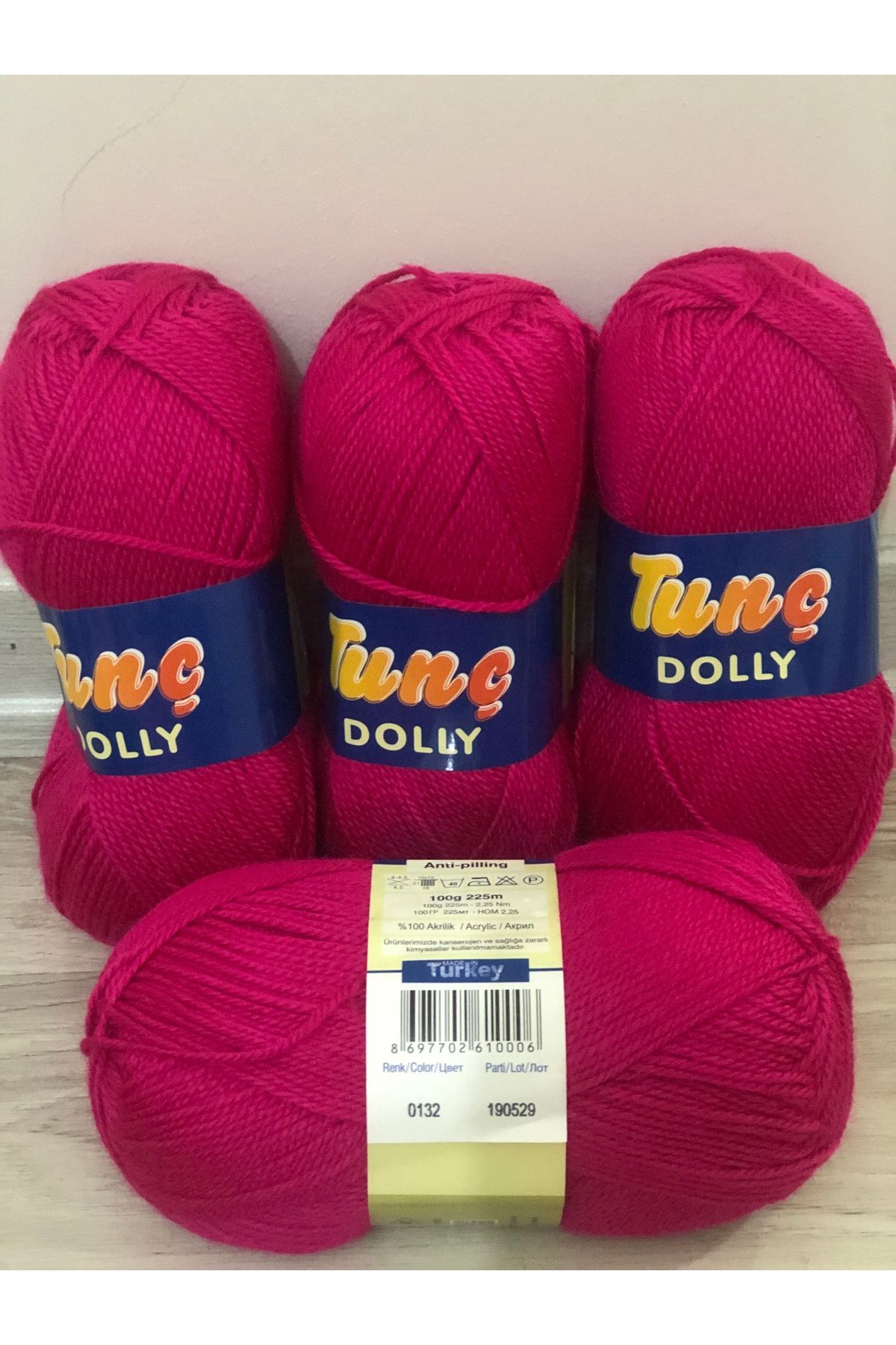 Tunç 4 ADET DOLLY patiklik ip 0132 100 gram