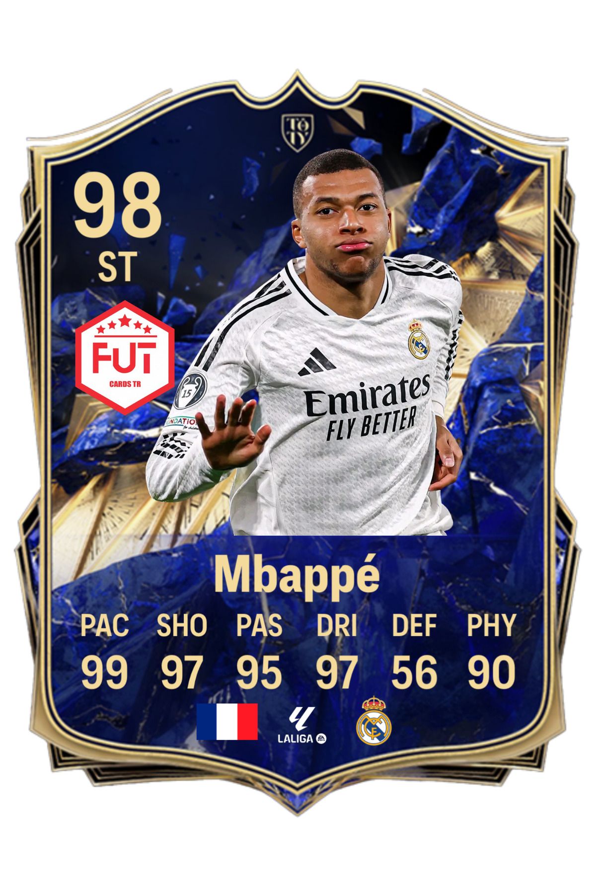 FUTCARDS Mbappe Toty Futcard Futbolcu Kartı