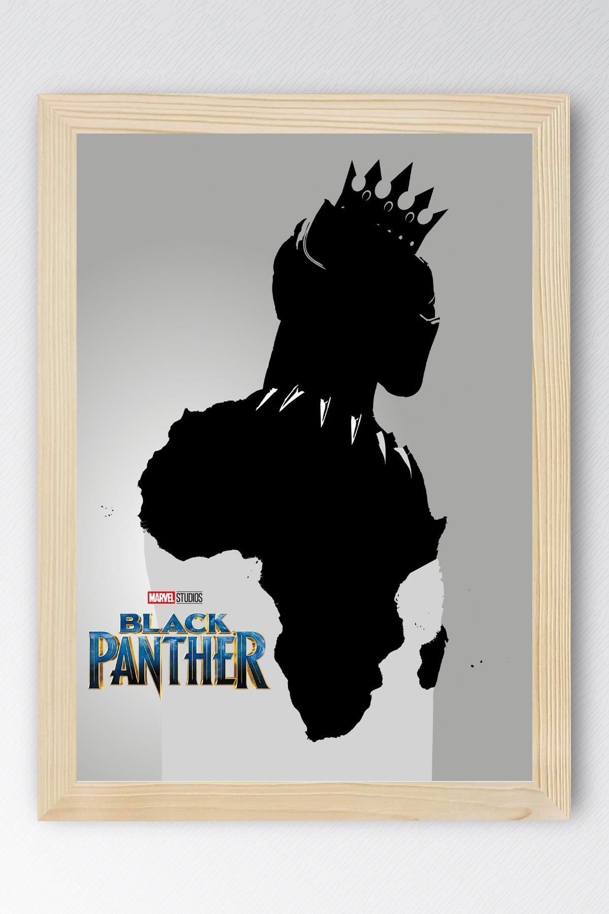 Saturn Black Panther Çerçeveli Tablo - Marvel Poster Tablo