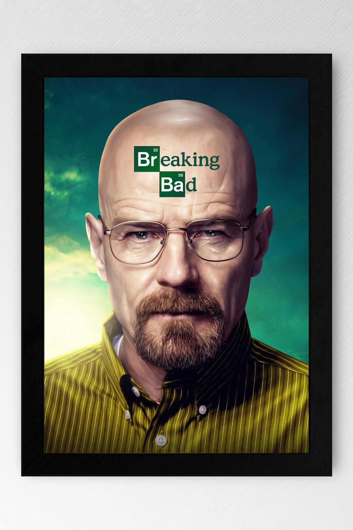 Saturn Breaking Bad Çerçeveli Tablo - Dizi Afişi Walter White Poster Tablo