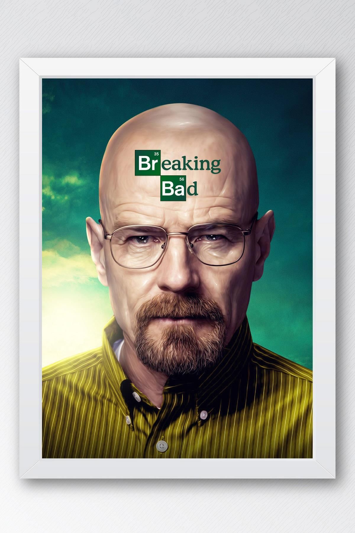 Saturn Breaking Bad Çerçeveli Tablo - Dizi Afişi Walter White Poster Tablo