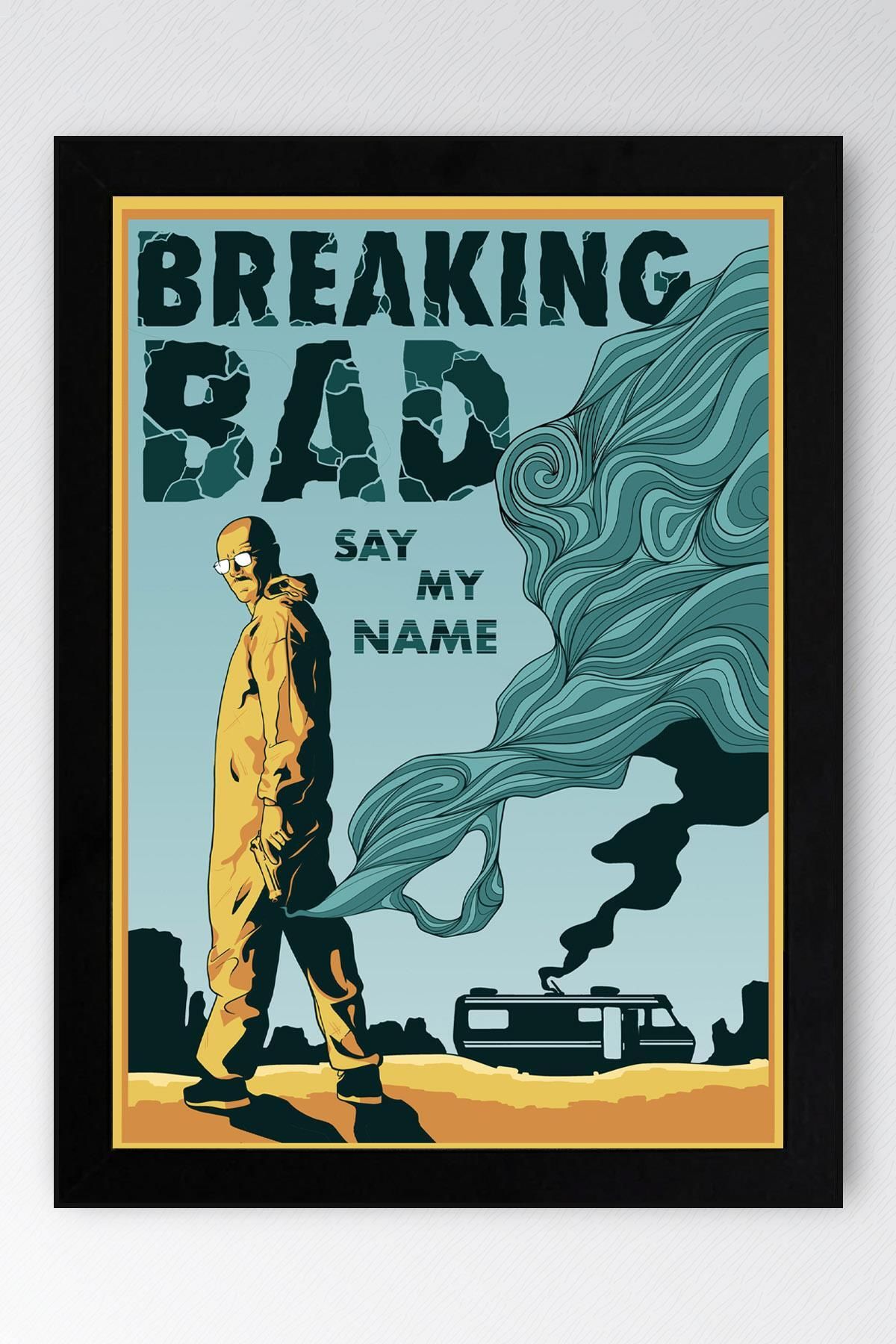 Saturn Breaking Bad Çerçeveli Tablo - Dizi Afişi Poster Tablo