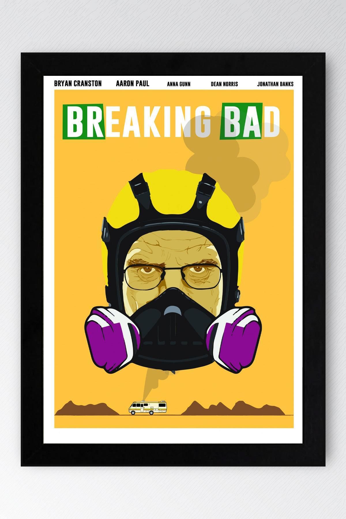 Saturn Breaking Bad Çerçeveli Tablo - Dizi Afişi Poster Tablo