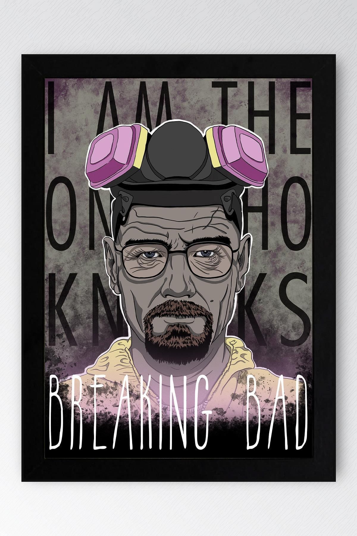 Saturn Breaking Bad Çerçeveli Tablo - Dizi Afişi Poster Tablo