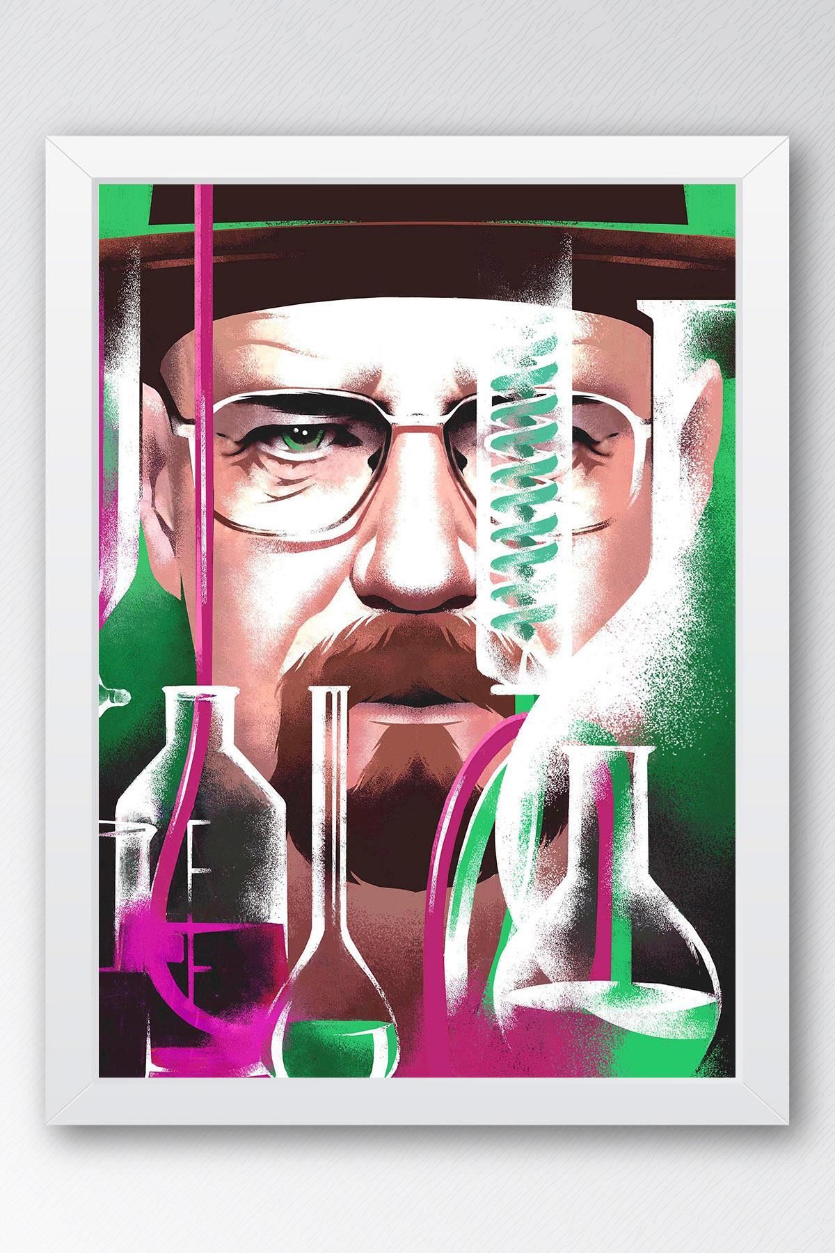 Saturn Breaking Bad Çerçeveli Tablo - Dizi Afişi Poster Tablo