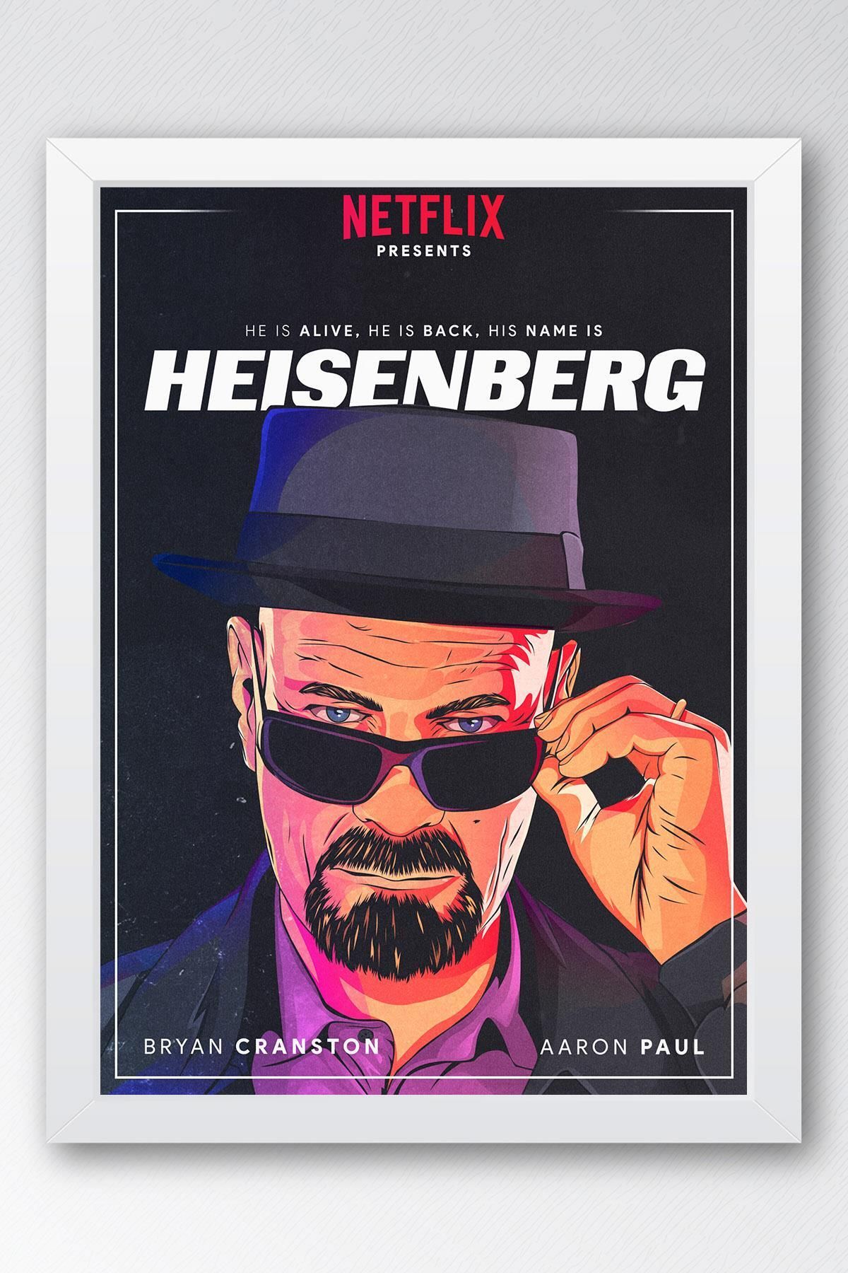 Saturn Breaking Bad Çerçeveli Tablo - Dizi Afişi Heisenberg Poster Tablo