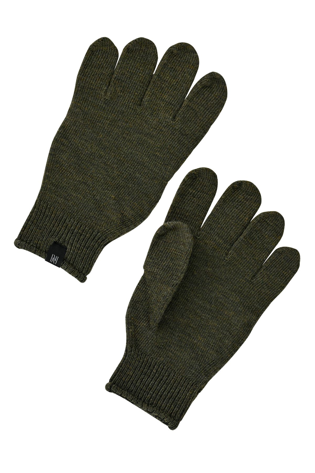 NORFOLK-Bıbury 70% Merino Wool Green Gloves 1 Pair 2