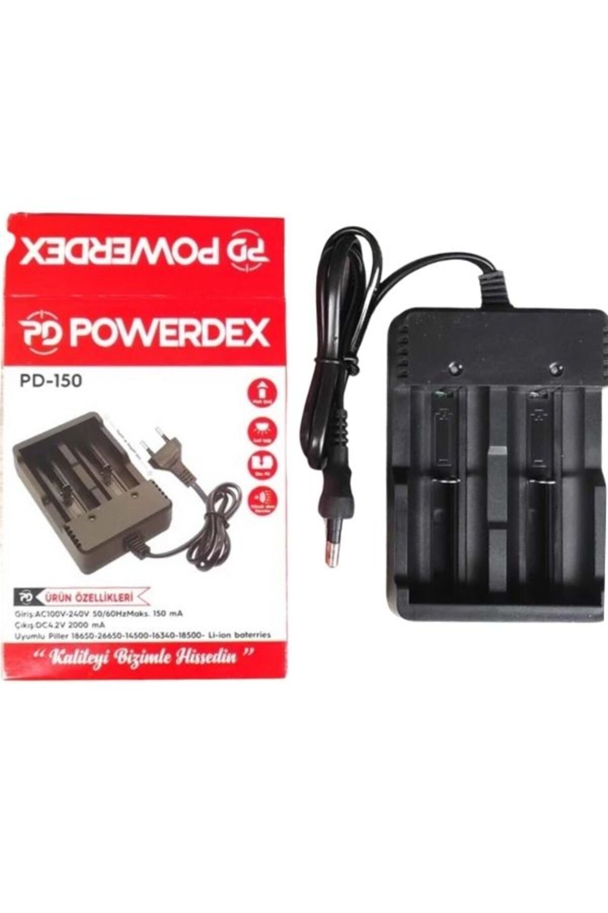 powerdex PD-150 18650 3.7 V Pil Şarj Cihazı 2 Li