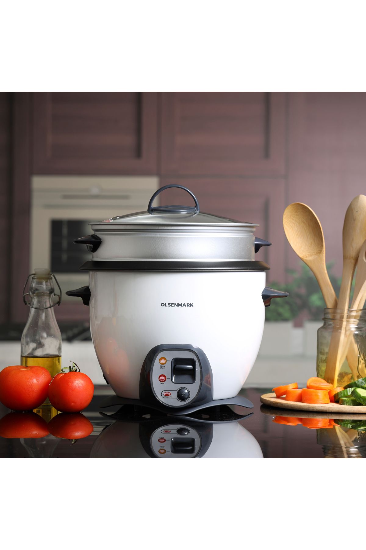 Olsenmark-Automatic Rice Cooker, 1.8L | 4 In 1 - Multi-Function 2