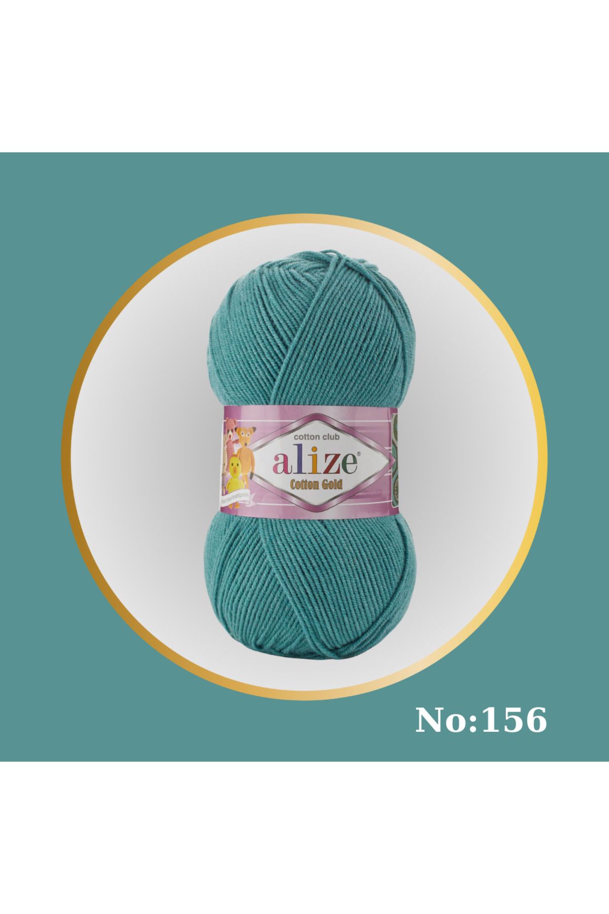 Alize Cotton Gold El Örgü İpliği 1-Adet Renk Kodu:156-Deniz-Mavisi 100 gr - 330 m