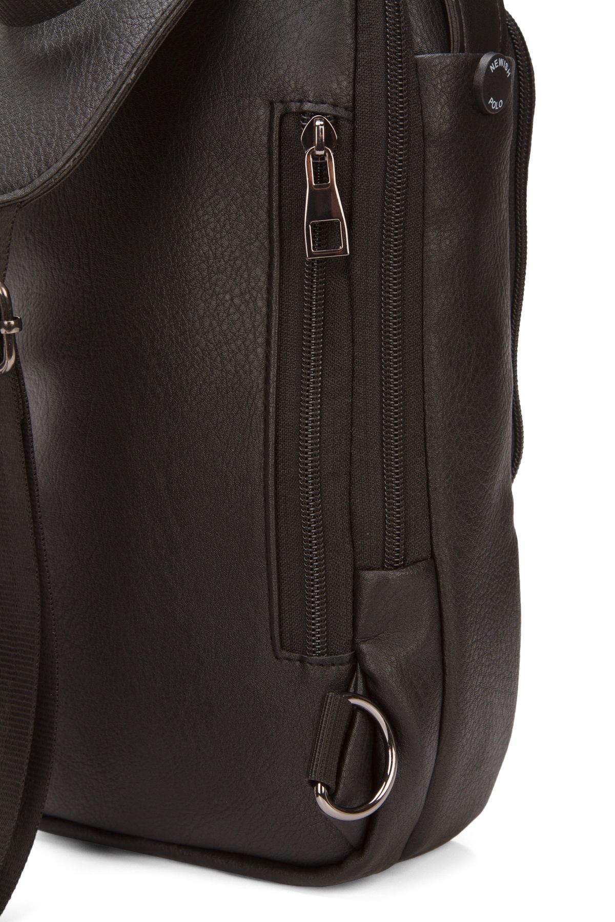 Newish Polo-Men's Black Uzi Cross Hand and Shoulder Bag 3