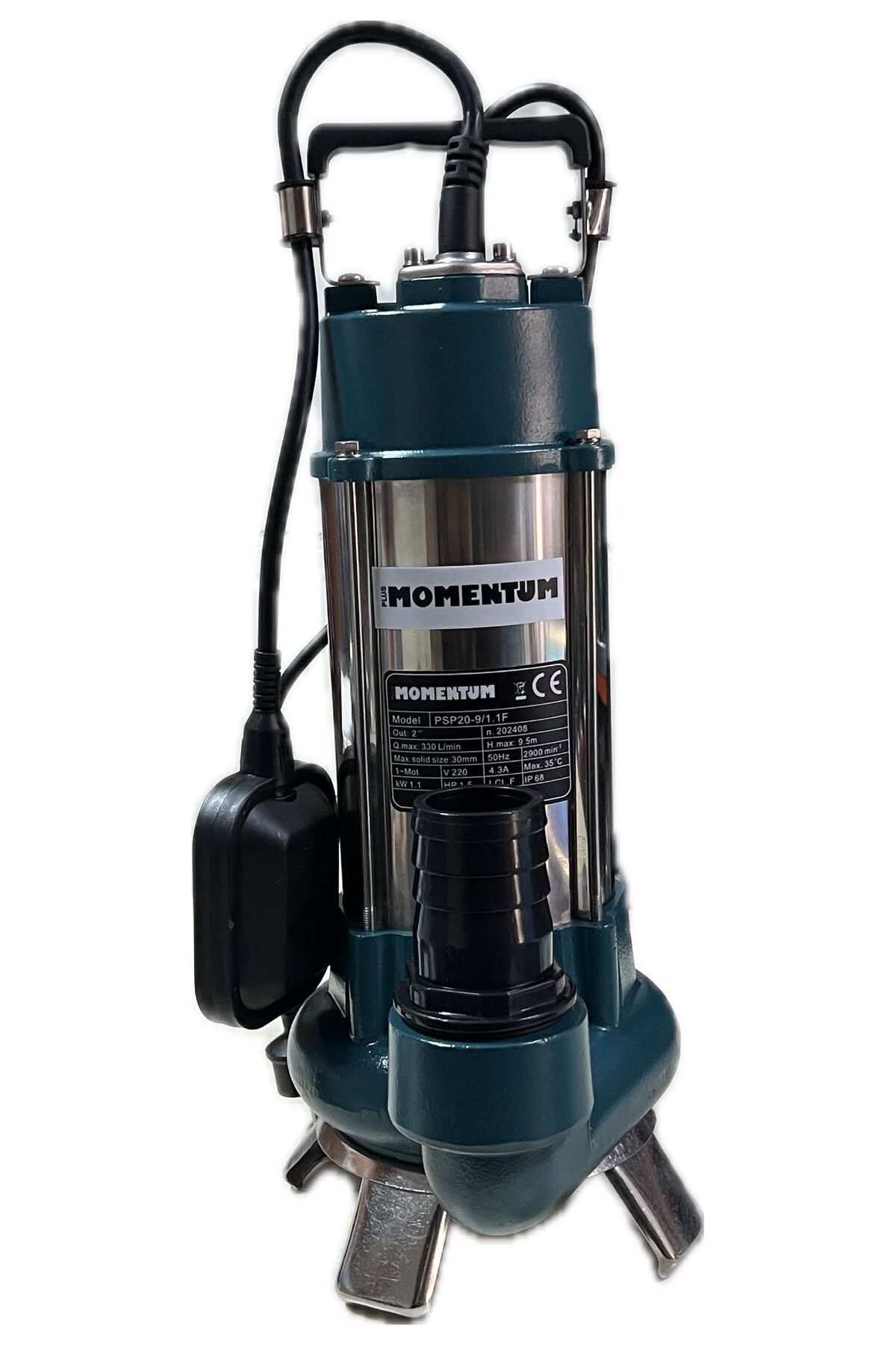 Momentum PSP20-9/1,1 Parçalayıcı Foseptik Dalgıç Pompa V1100F 1,5 Hp