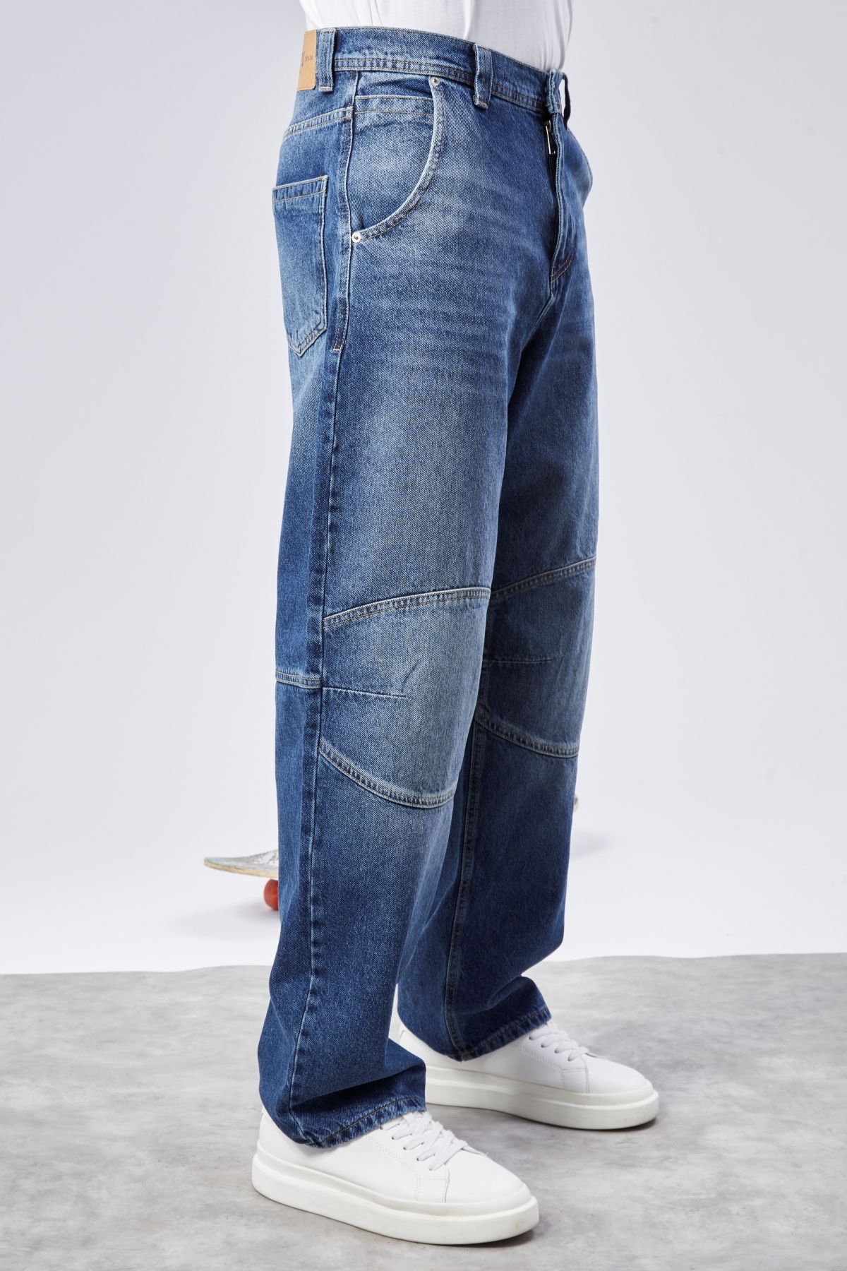 CEDY DENIM-High Quality Men's High Waist Skater Baggy Jeanpants C362 5