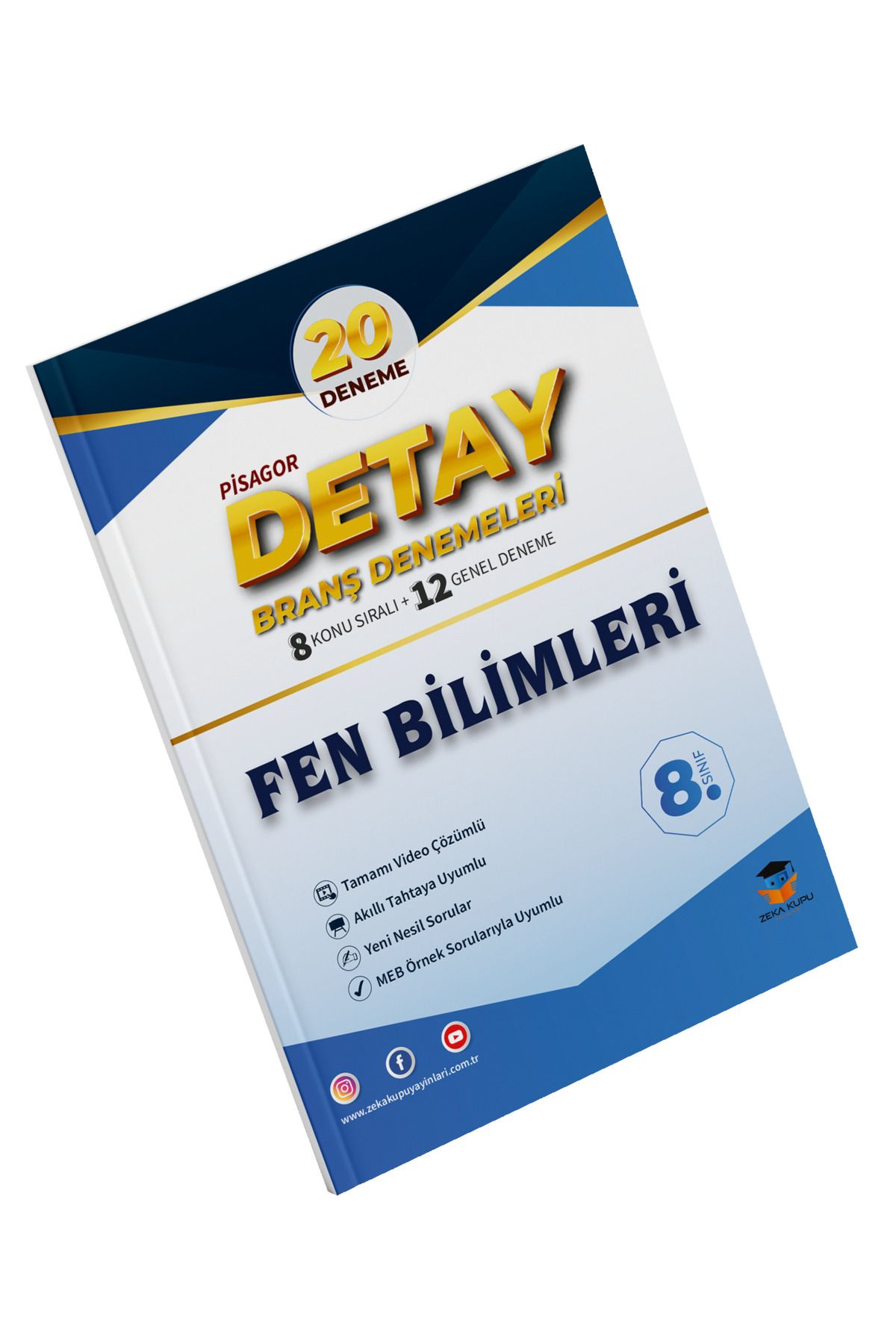 Zeka Küpü Yayınları PİSAGOR DETAY 20'Lİ FEN BİLİMLERİ BRANŞ DENEMESİ