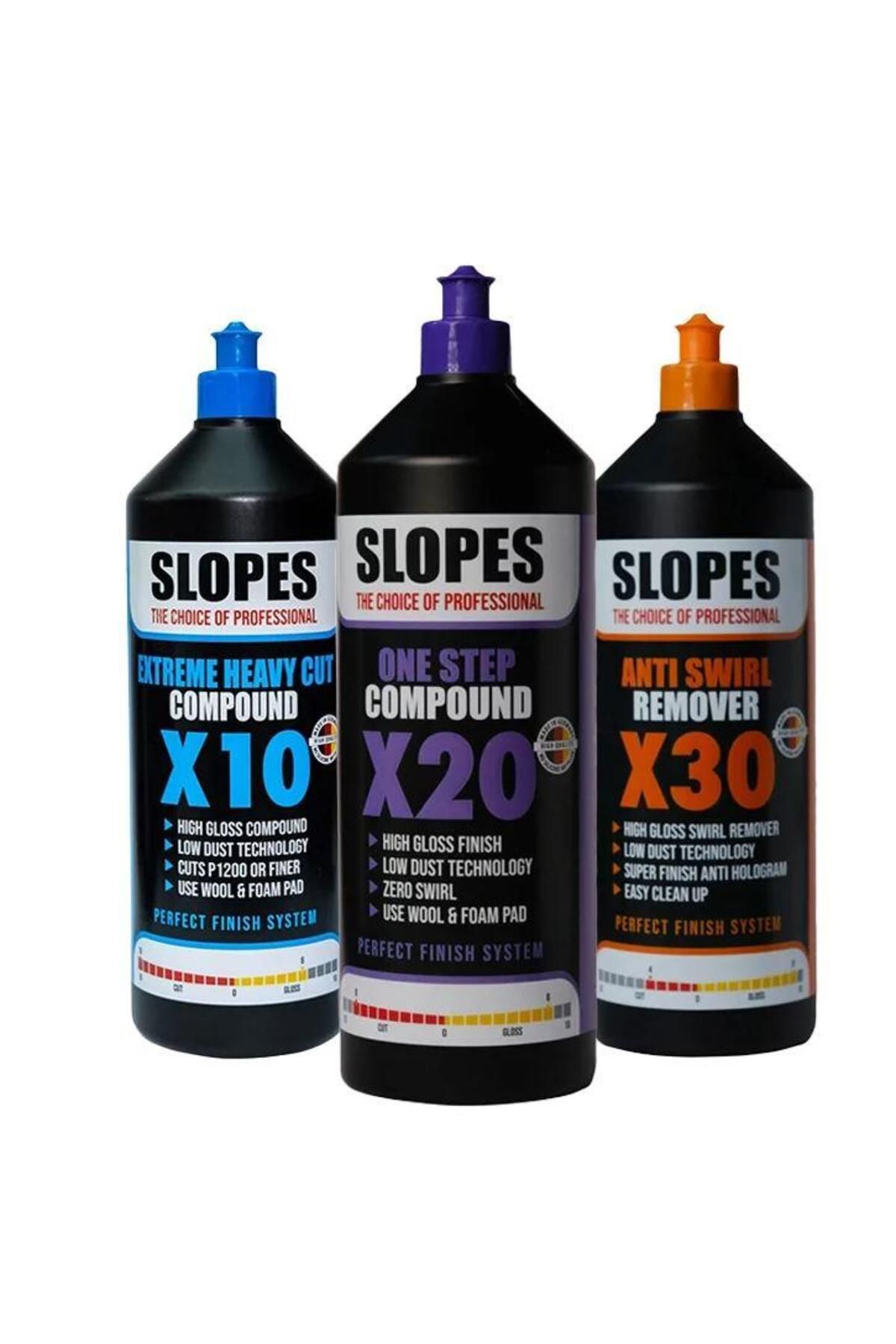 slopes X10 + X20 + X30 1lt 3’lü Set