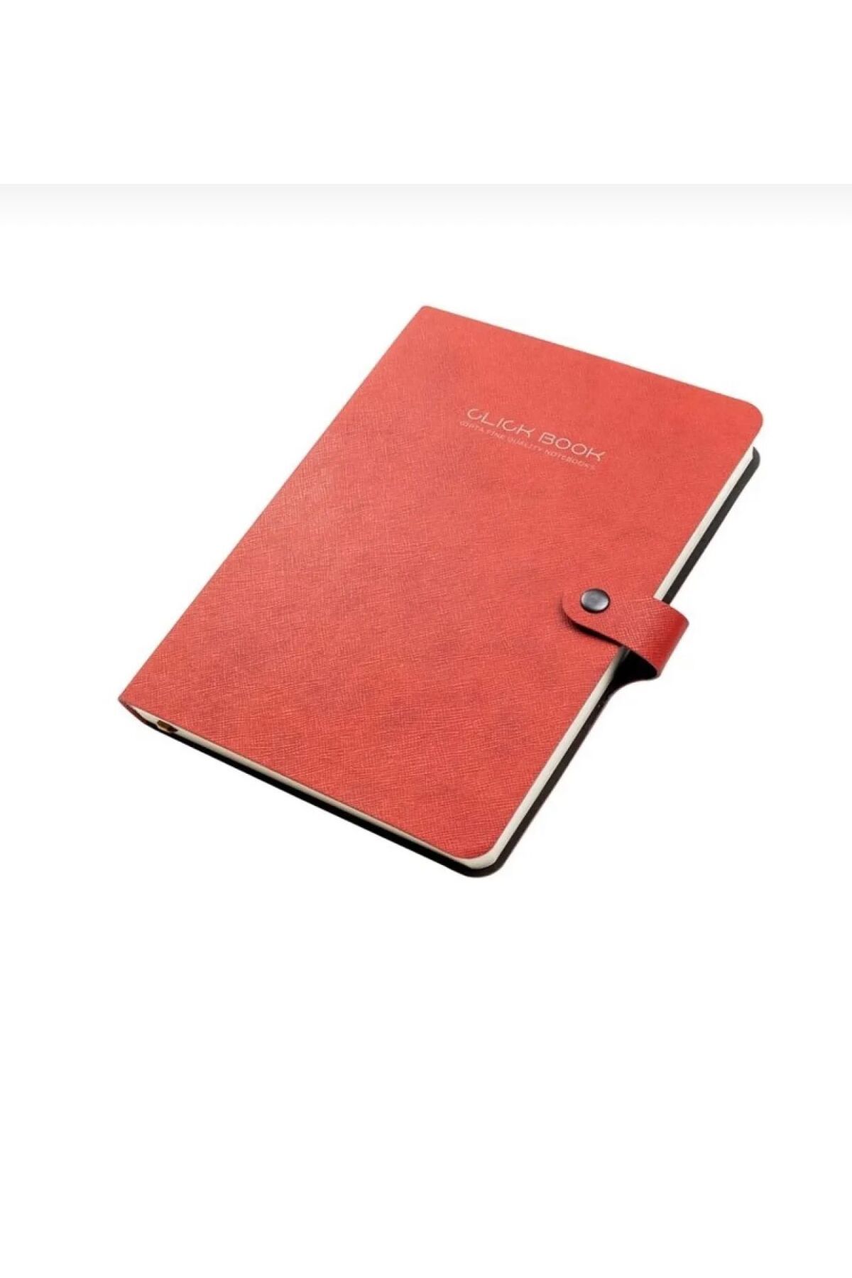 Gıpta A5 120 yp. Çizgili Çıtçıtlı Deri Defter