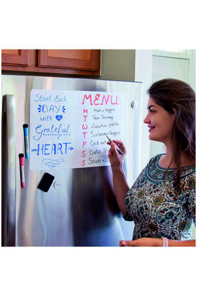 Sezginer 1 Adet Magnet Planlayıcı Beyaz Baskısız 25x35 Cm Kalem Hediyeli