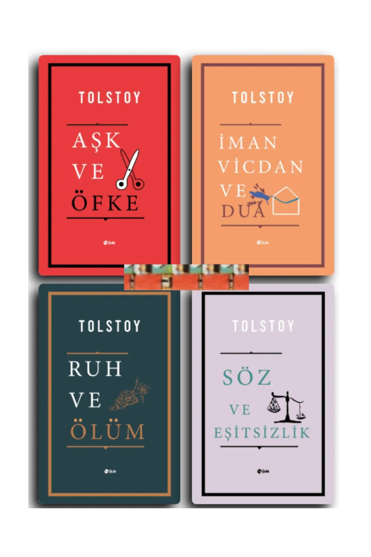 Şule Yayınları TOLSTOY AFORİZMALAR SET (4 Kitap)AŞK VE ÖFKE,İMAN VİCDAN VE DUA,RUH VE ÖLÜM,SÖZ VE EŞİTSİZLİK