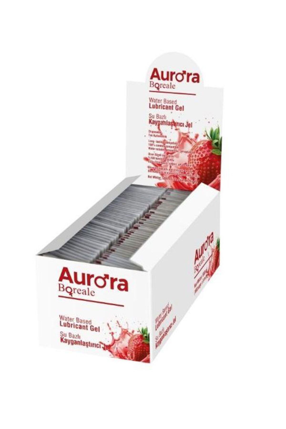 Aurora Boreale 5ml Şase Çilekli Kayganlaştırıcı Jel 100 Adet