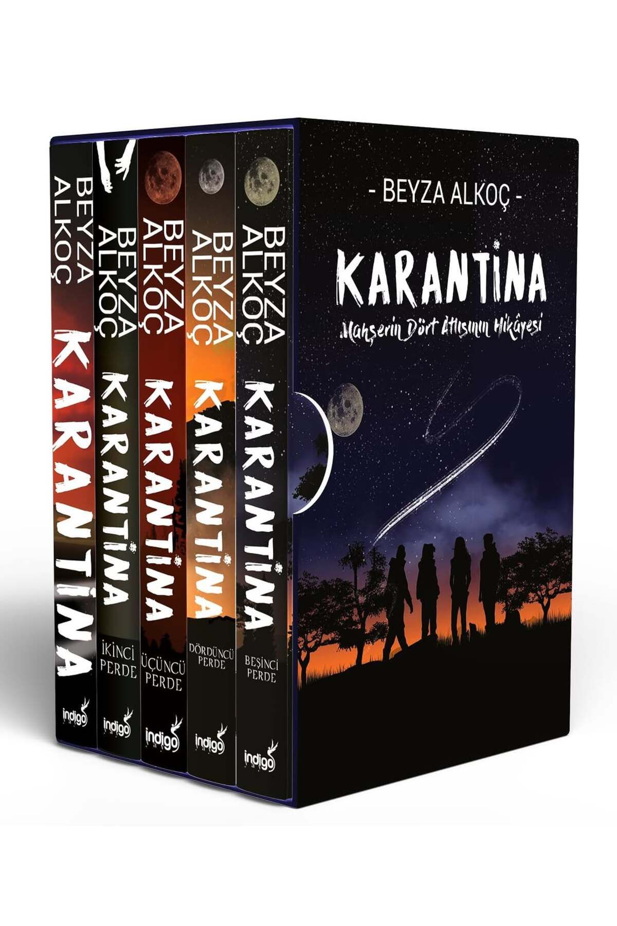 Penguin Books 5 Kitap Ciltli Kutulu Set - Karantina - Ikinci Perde - Üçüncü Perde - Dördüncü Perde - Beşinci Perde