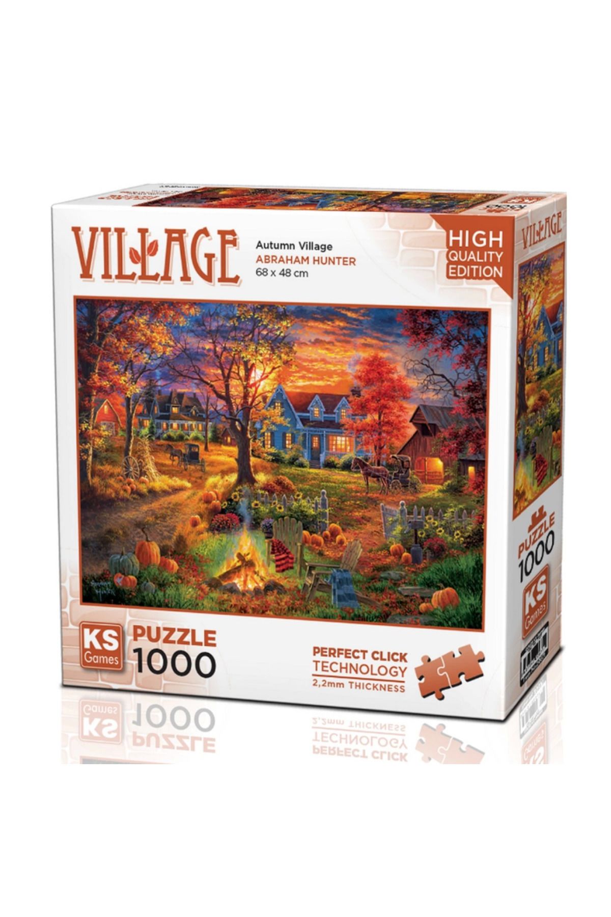 gcaksesuar Nessiworld KS Games Autumn Village Puzzle 1000 Parça 20671