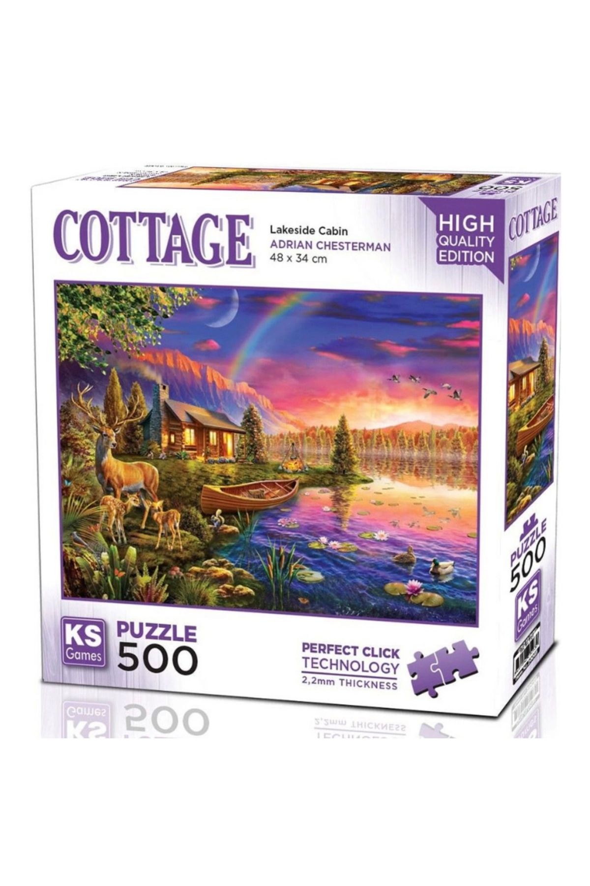 gcaksesuar Nessiworld KS Games Lakeside Cabin Puzzle 500 Parça 20063