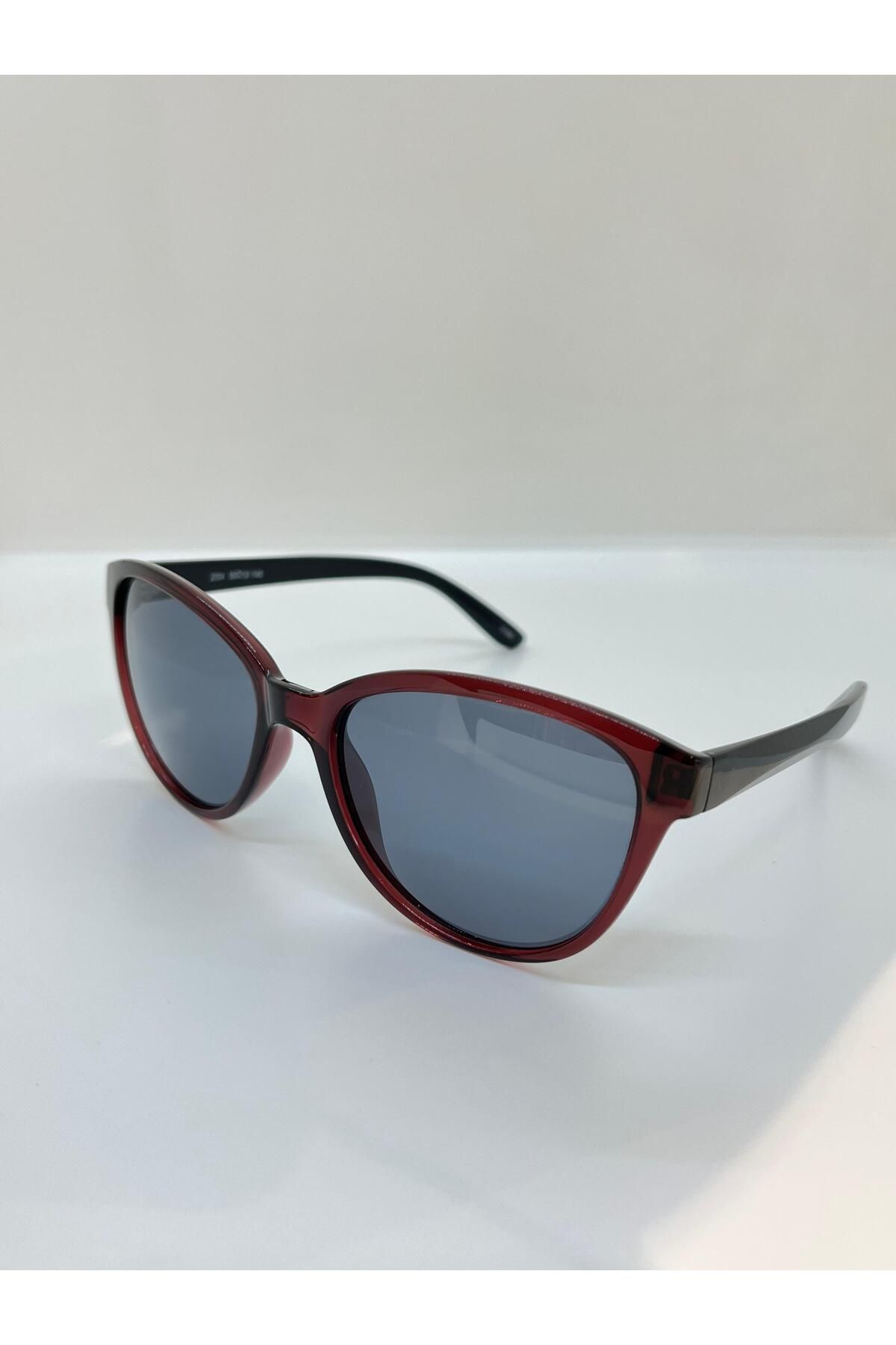 Tutiwood-2004 55/13 Burgundy Rimmed Cat Eye Women's Sunglasses 2