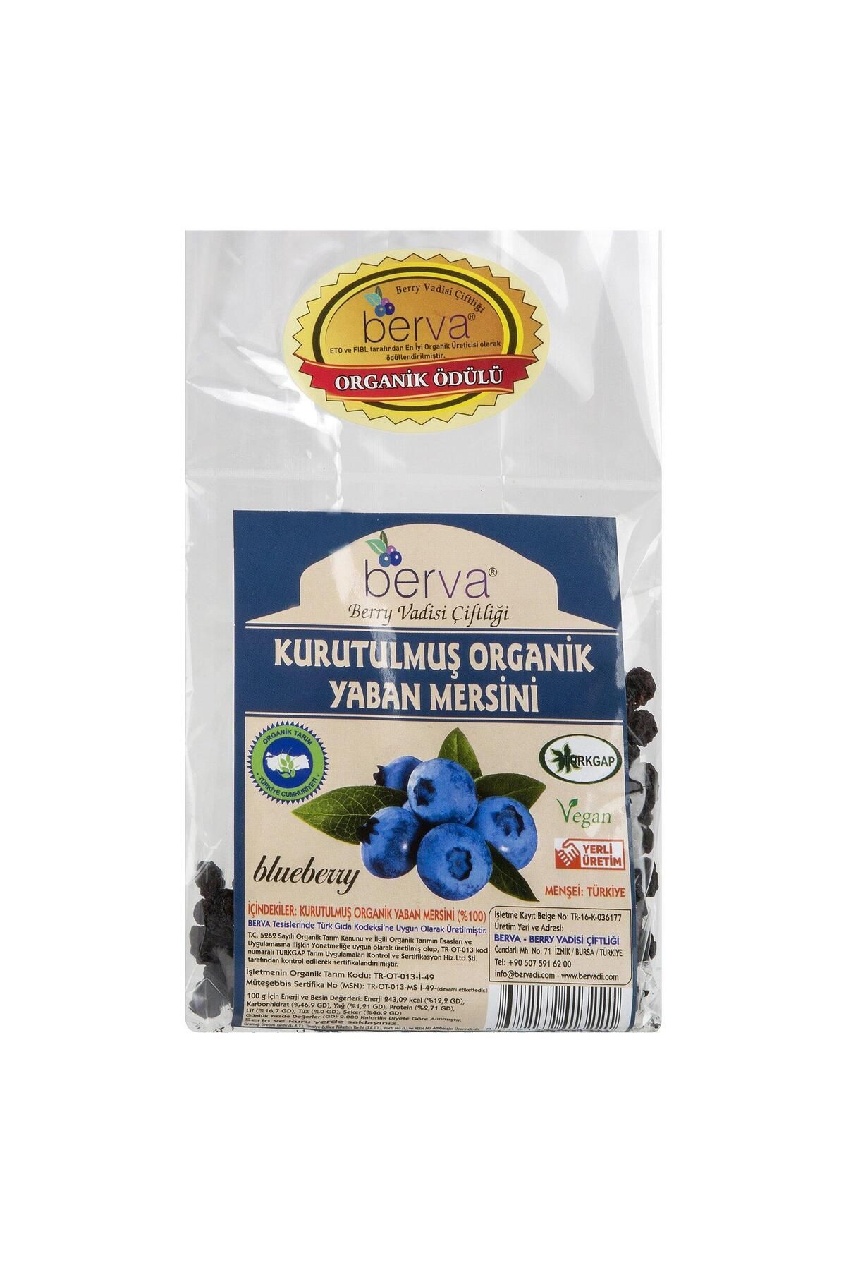 BERVA Kurutuluş Organik Yaban Mersini 50 Gr