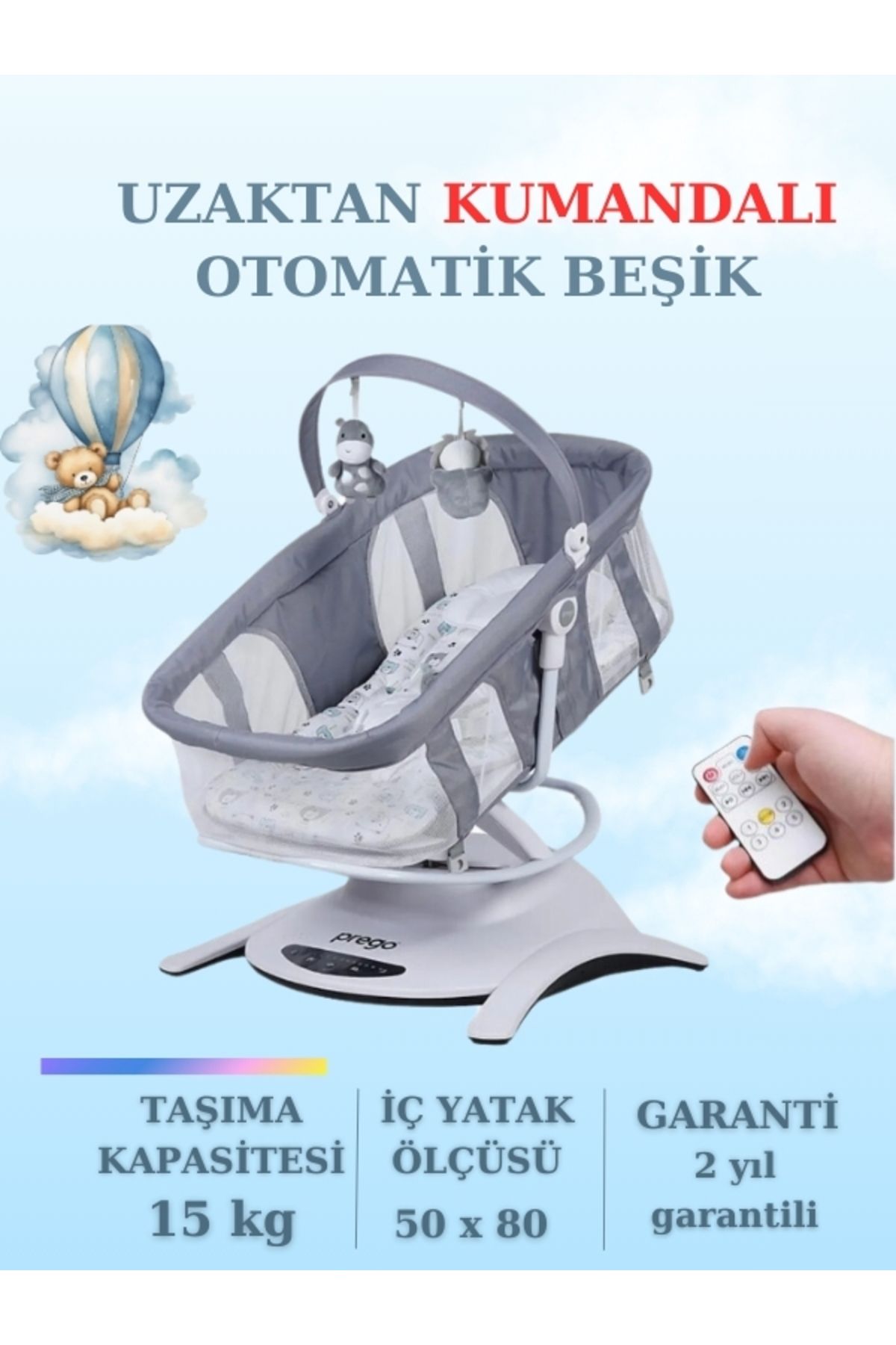 moda bebekler Uzaktan Kumandalı Müzikli Dönenceli Farklı Yönlerde Sallanabilen Otomatik Beşik