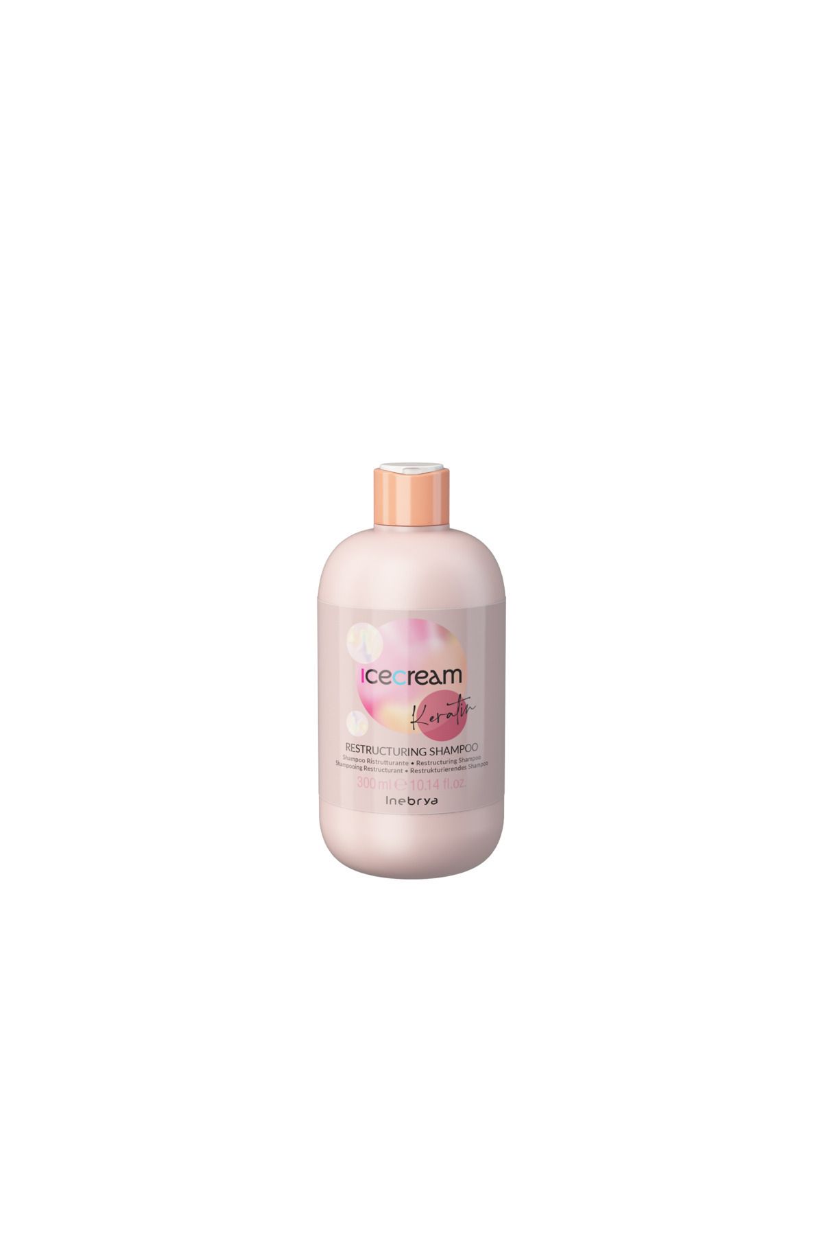 Inebrya TEKLİ ÜRÜN Ice Cream Keratin Restructuring onarım yapan Şampuan 300 ml EVAÜRÜN10081