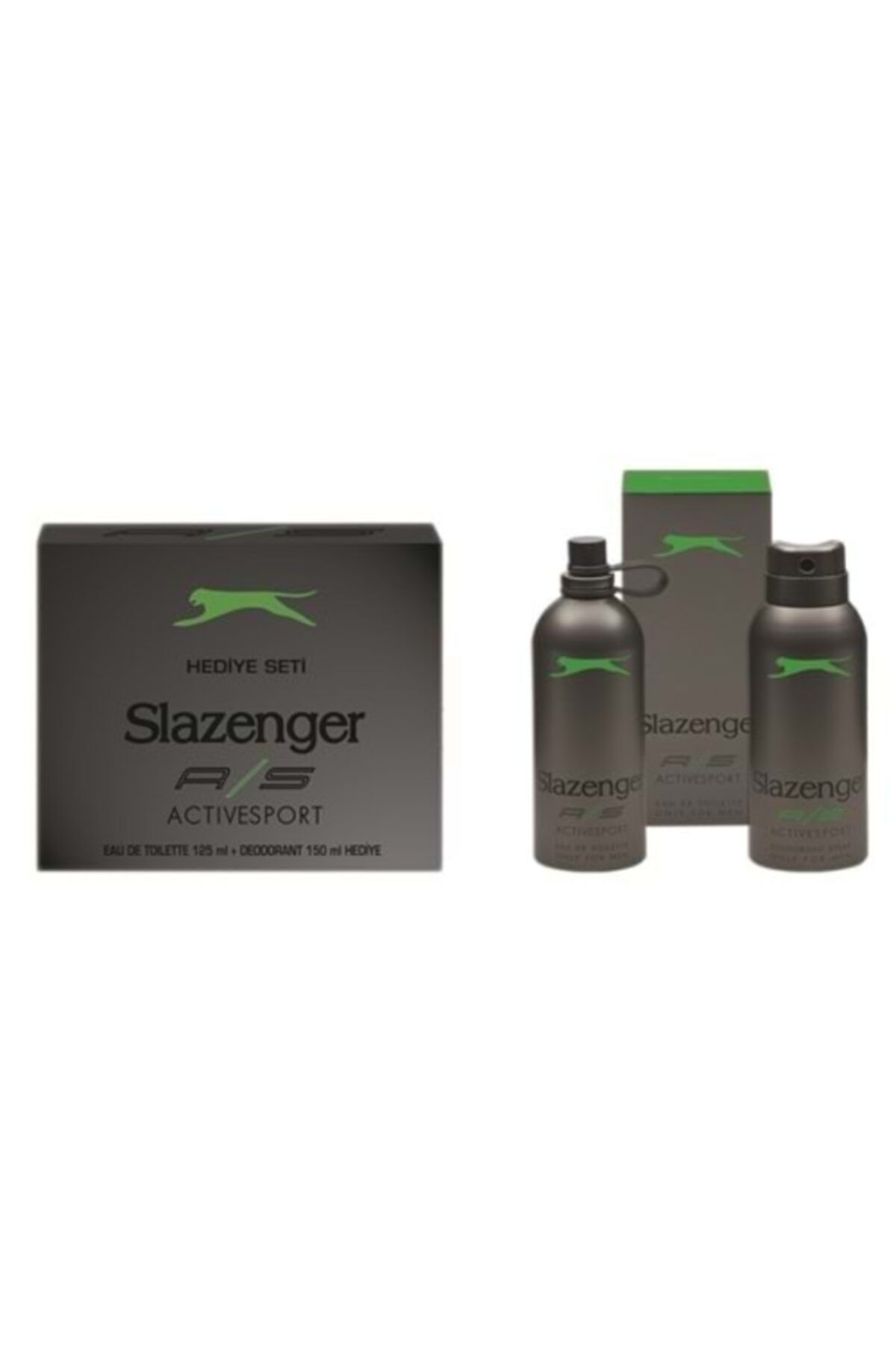 Slazenger Deodorant Active Sport 150 ml (yeşil) + Active Sport Yeşil EDT 125Ml Erkek Parfüm