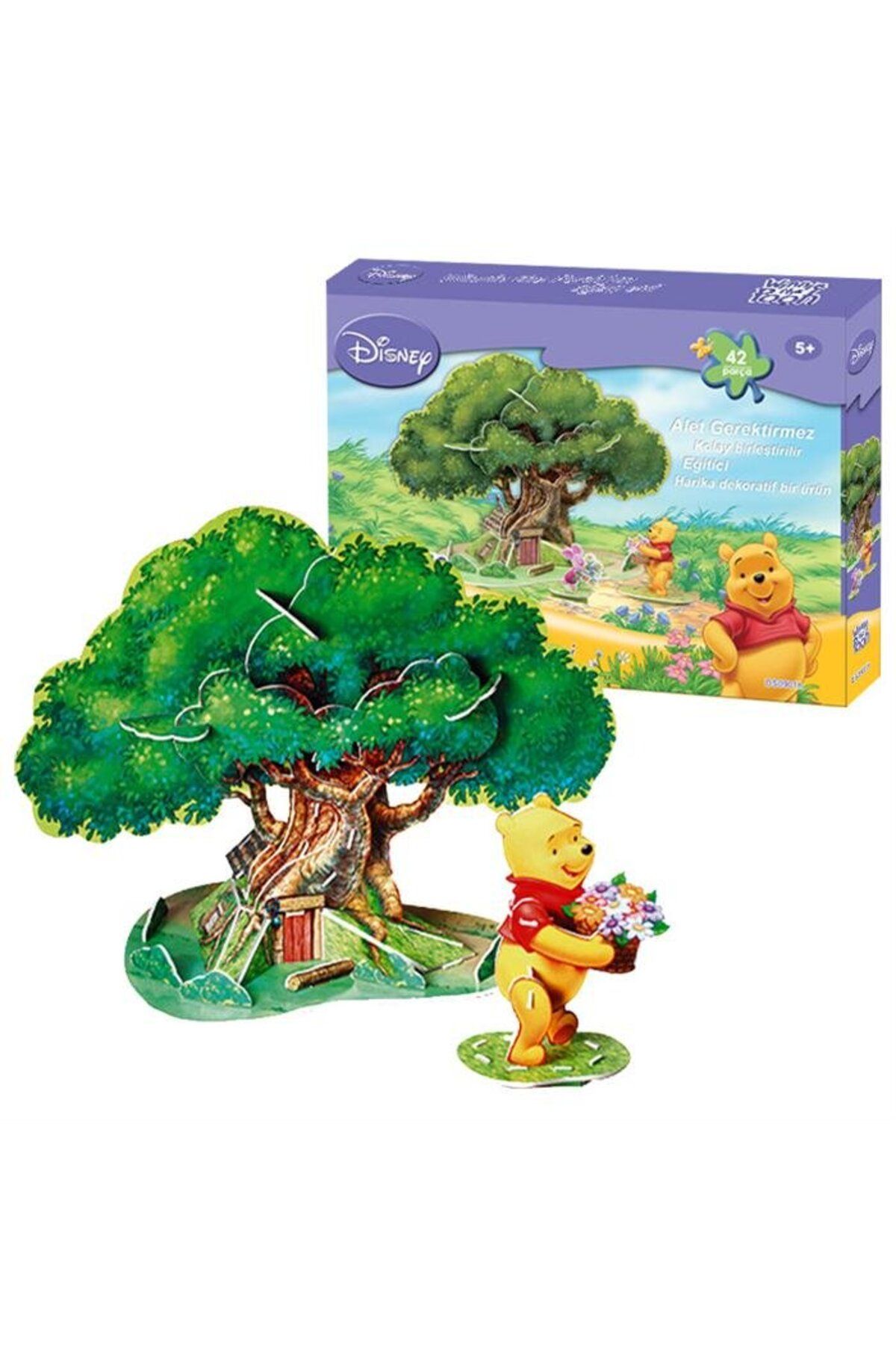 CPU ELEKTRONİK Nessiworld CubicFun Winnie The Pooh'un Ağaç Evi 3D Puzzle