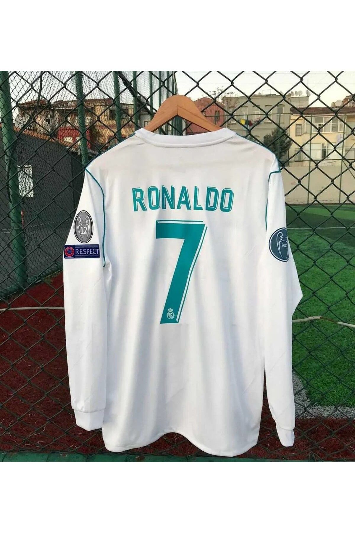 BREATHLESS R.e.a.l M.a.d.r.i.d 2018 Kiev Şampiyonlar Ligi Finali Cristiano Ronaldo Forması (UZUN-KOL)