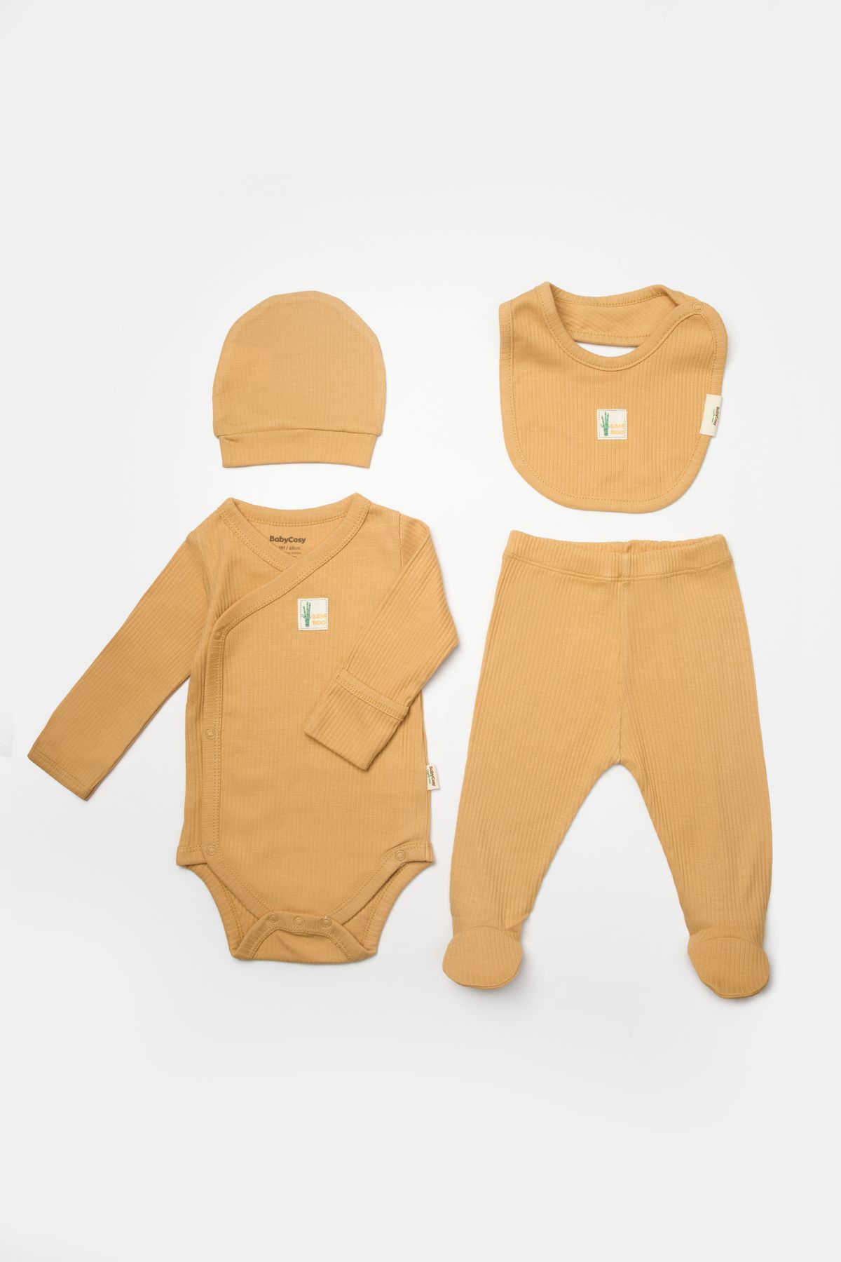 Momercy Happy Baby Organik Bambu Fitilli 4'lü Set